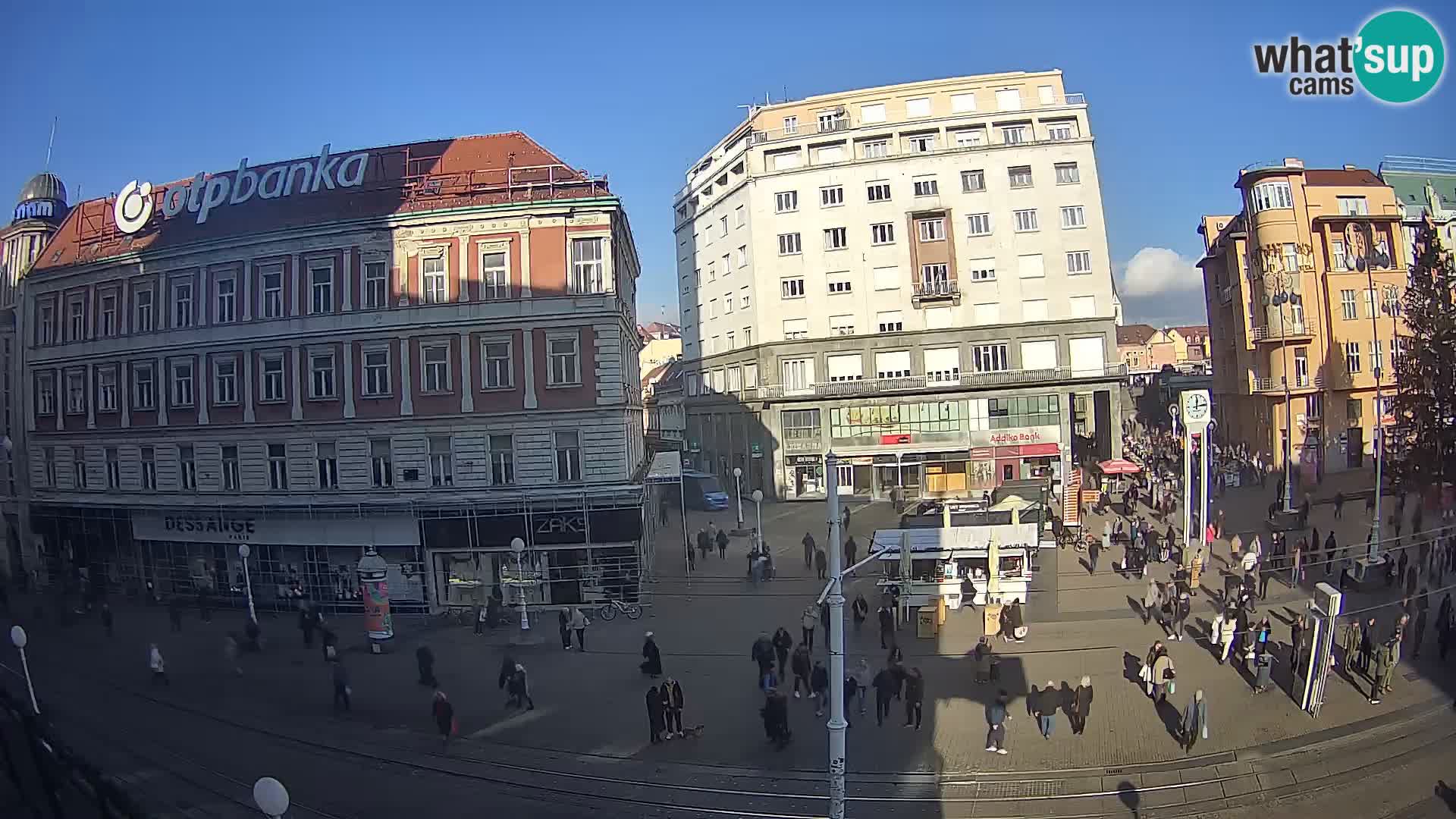 Live Cam Zagreb Ban Jelačić place | Croatie