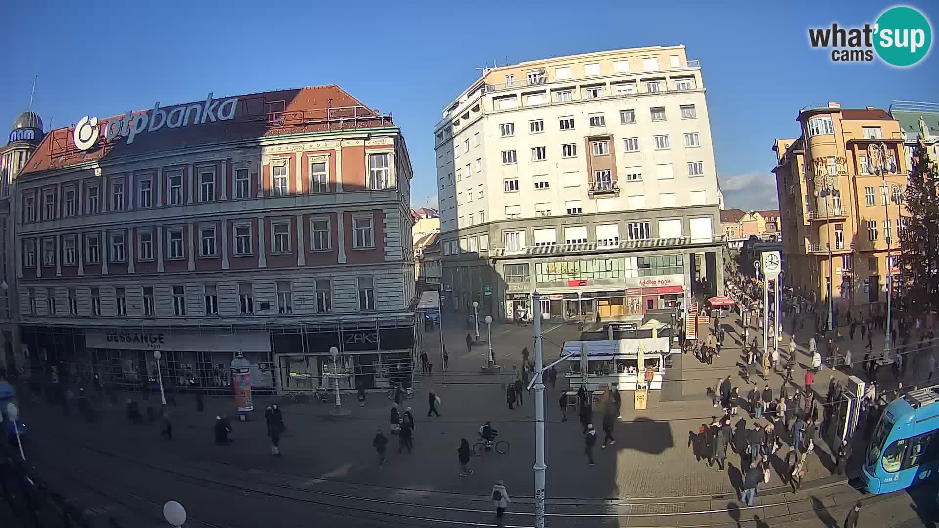 Webcam Zagabria Ban Jelacic piazza | Croazia