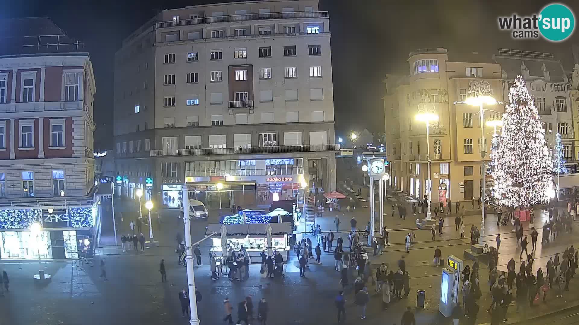 Zagreb webcam Ban Jelacica Platz | Kroatien