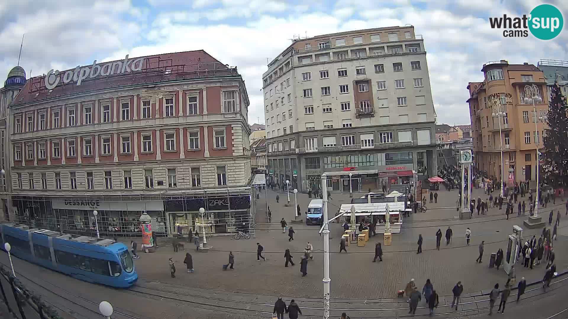 Zagreb webcam Ban Jelacica Platz | Kroatien