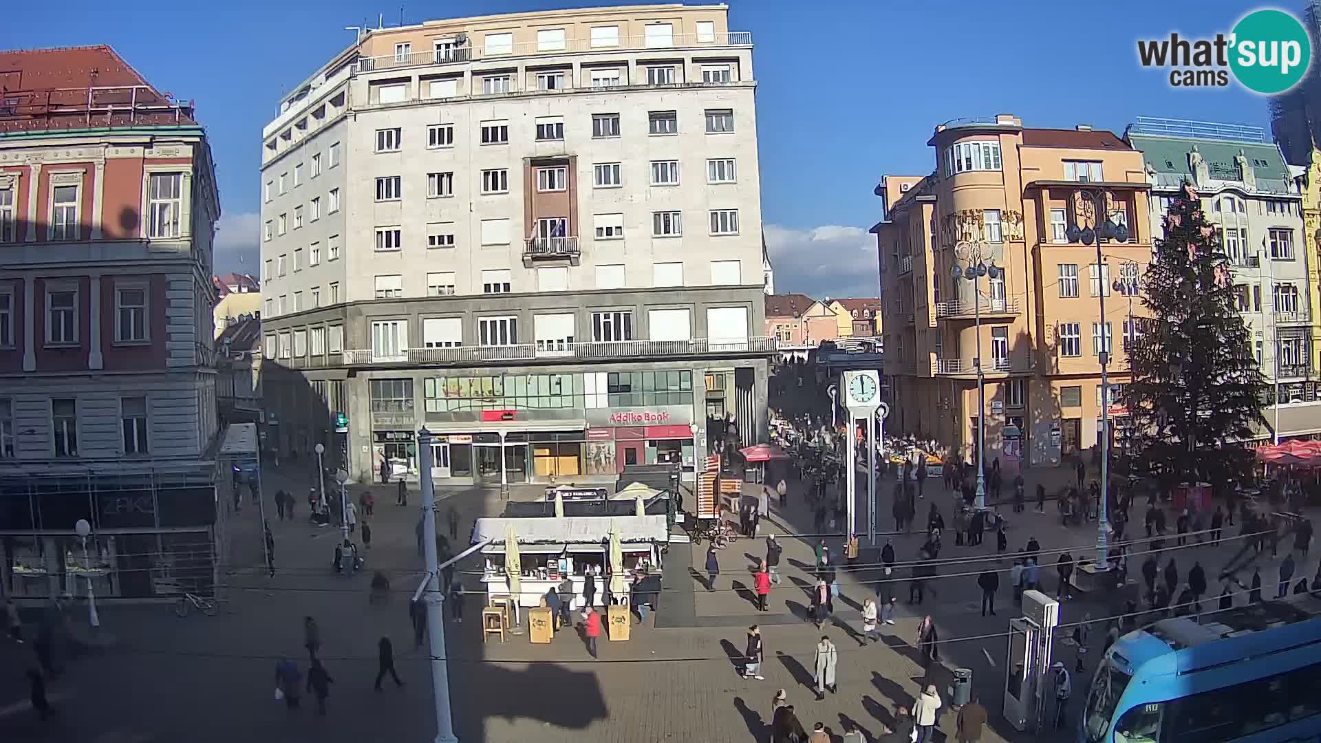 Webcam Zagreb Bana Jelačića square | Croatia