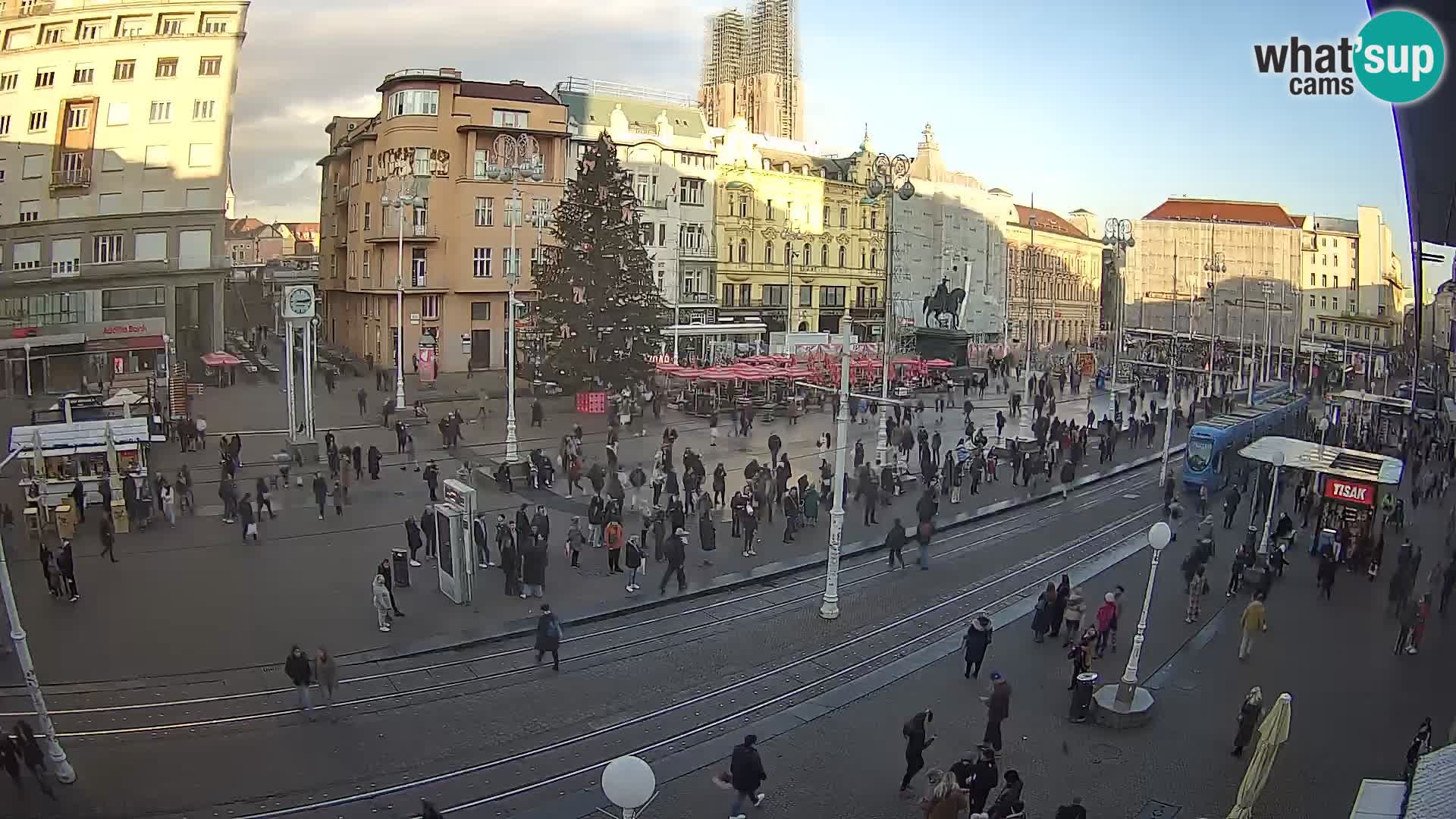 Webcam Zagreb Bana Jelačića square | Croatia