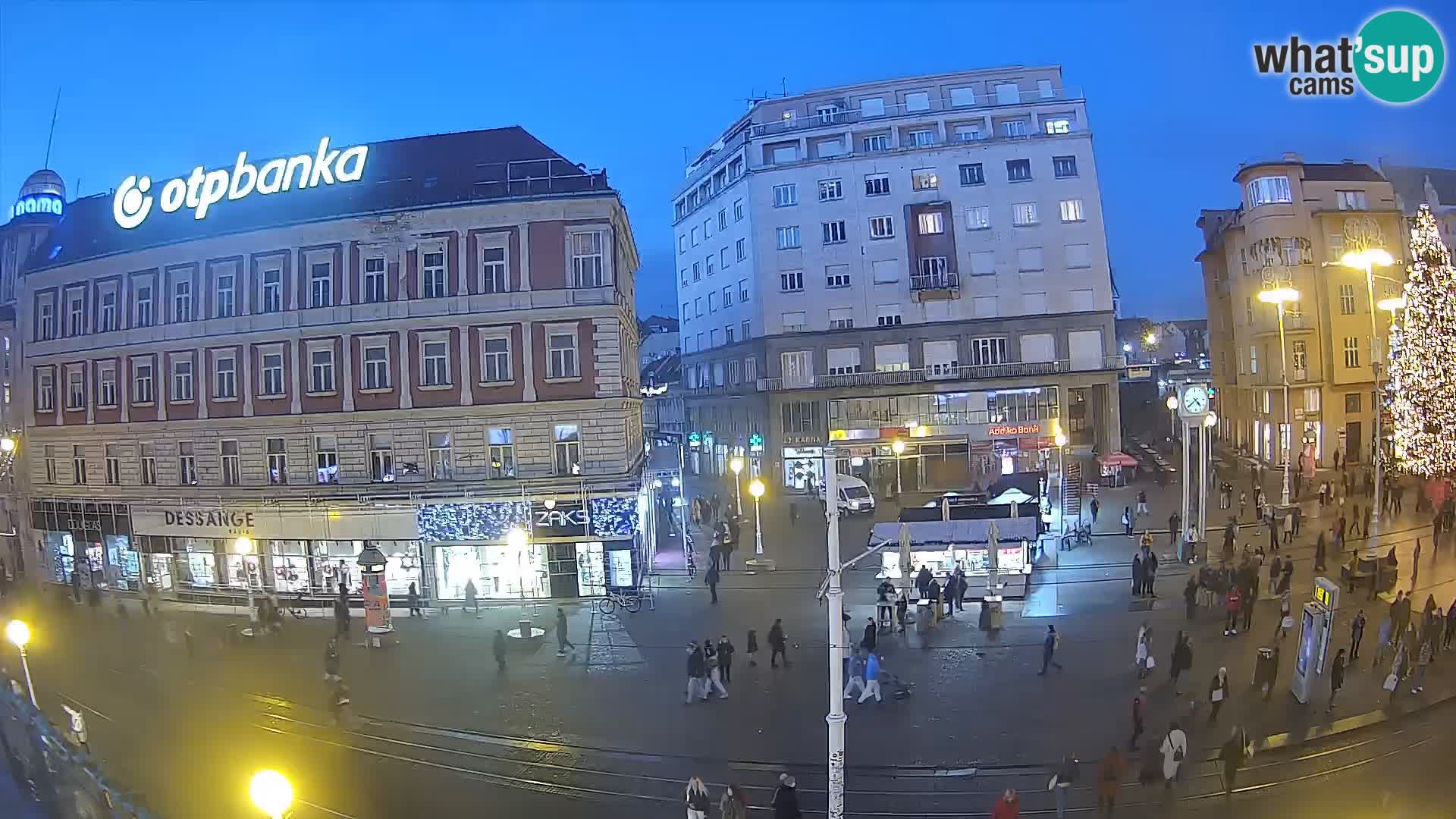 Webcam Zagabria Ban Jelacic piazza | Croazia