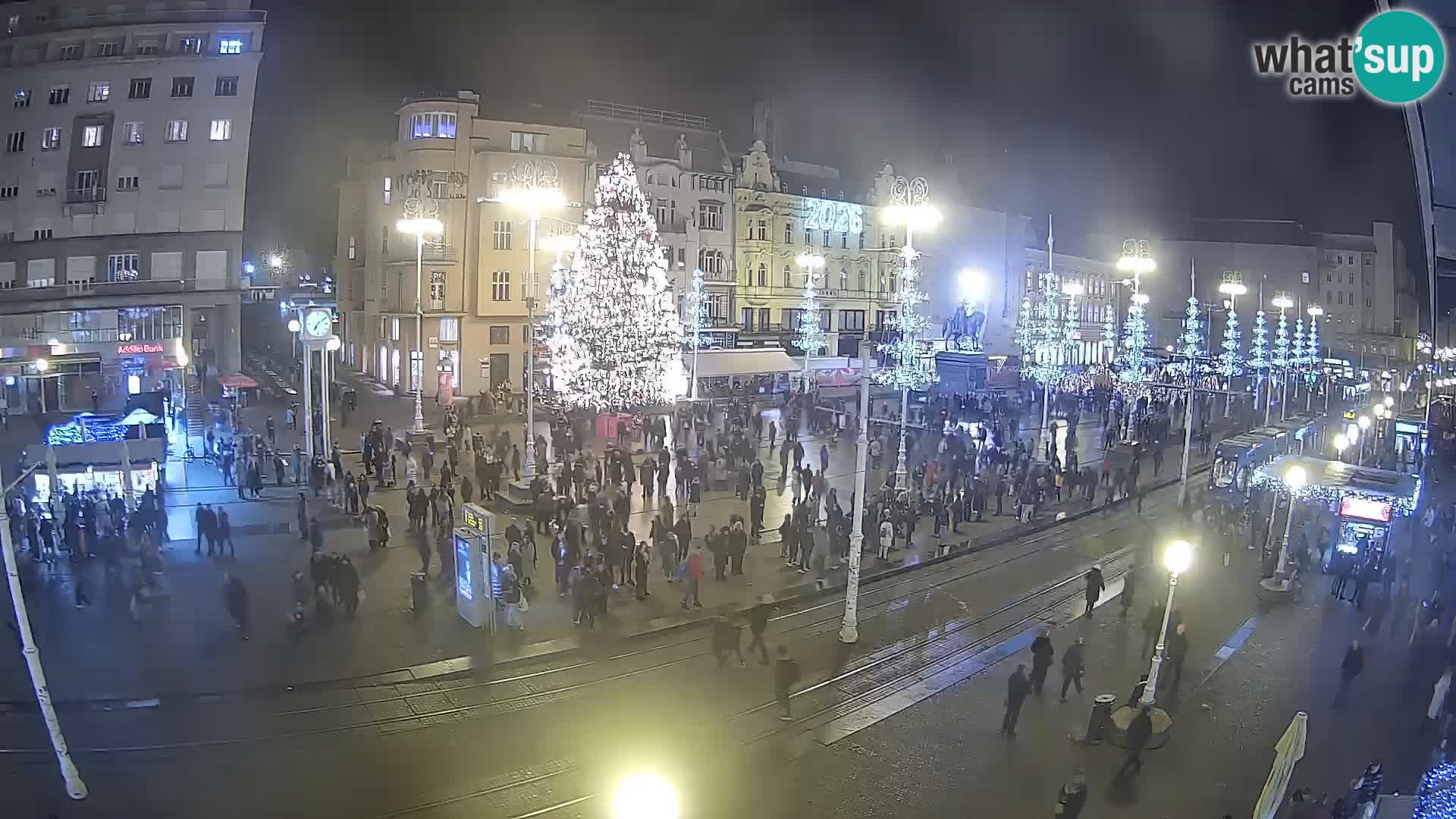Webcam Zagreb Bana Jelačića square | Croatia