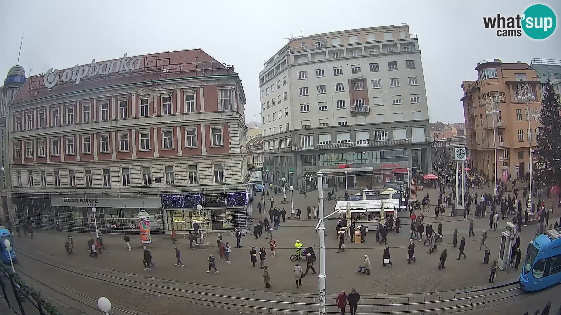 Zagreb webcam Ban Jelacica Platz | Kroatien