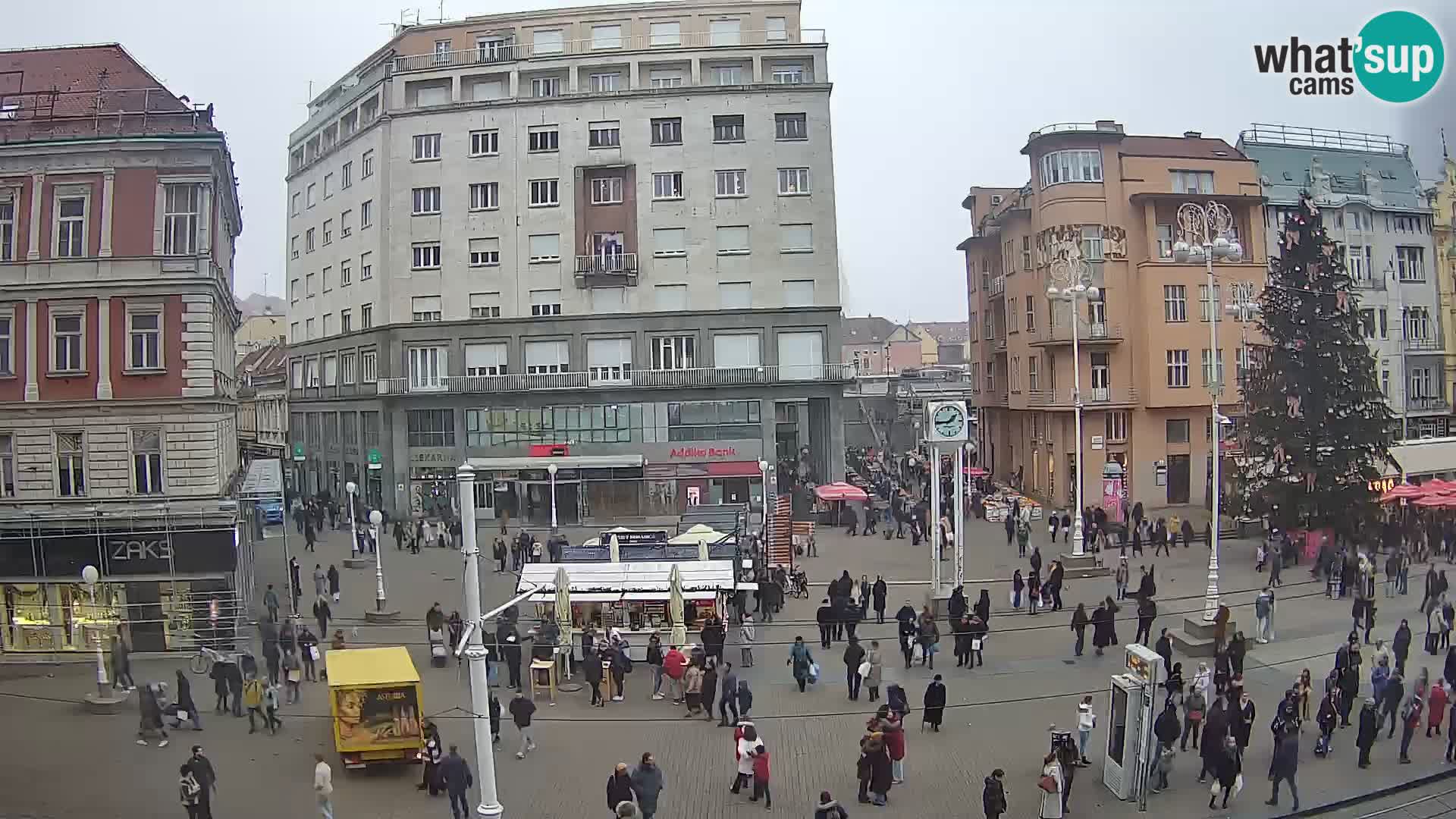 Live Cam Zagreb Ban Jelačić place | Croatie