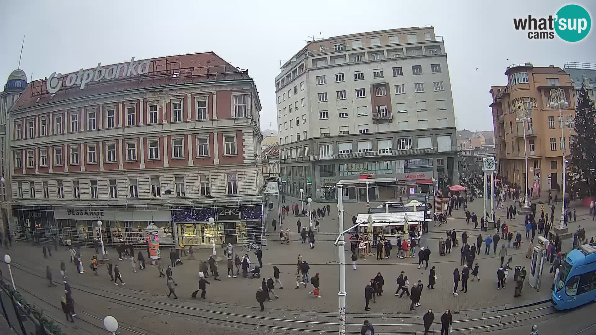 Zagreb webcam Ban Jelacica Platz | Kroatien