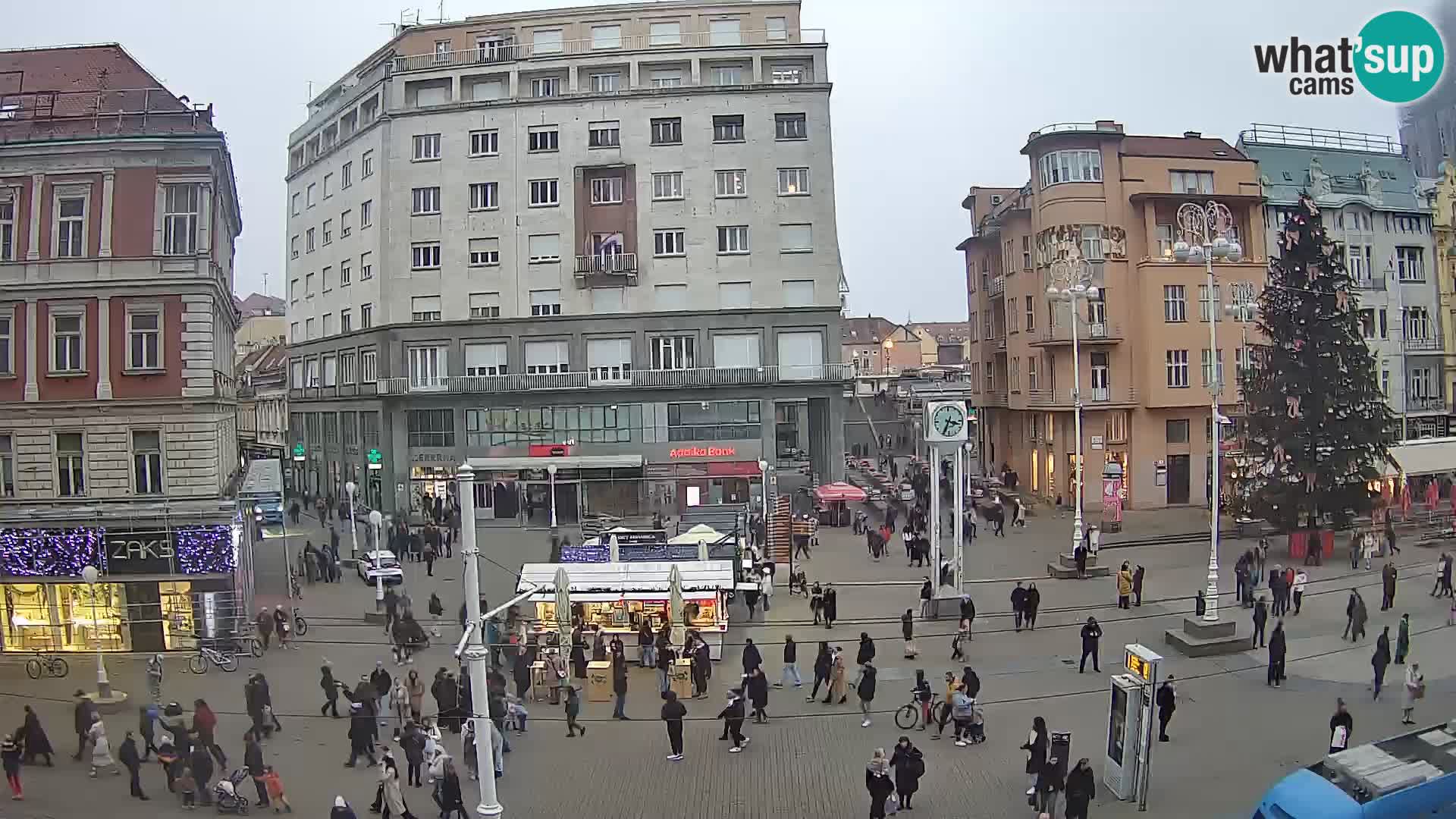 Live Cam Zagreb Ban Jelačić place | Croatie