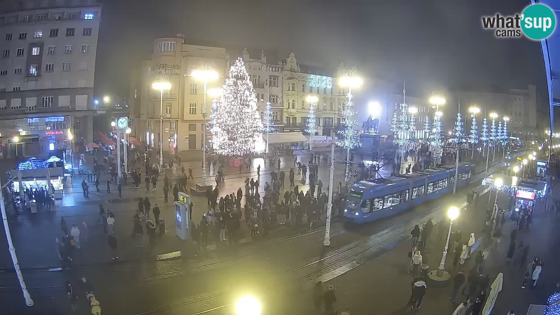 Zagreb webcam Ban Jelacica Platz | Kroatien