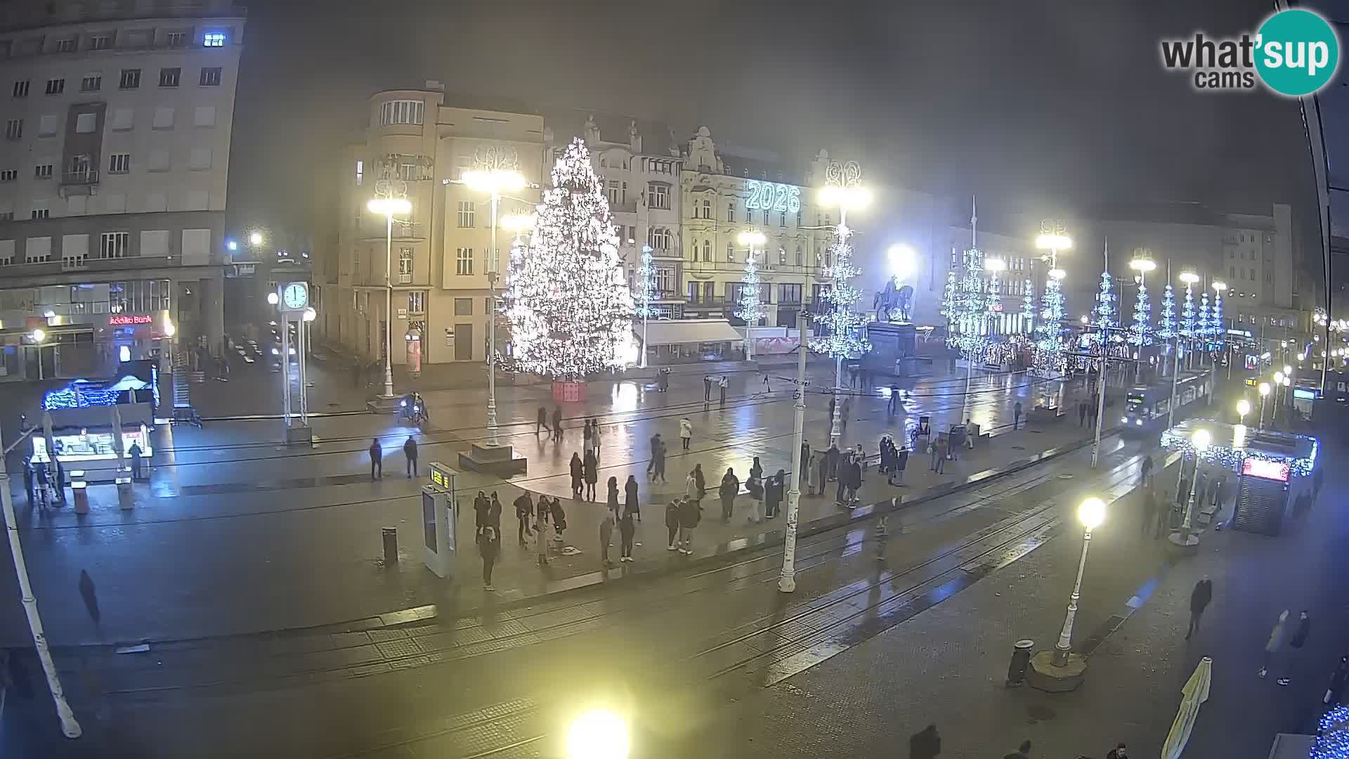 Zagreb webcam Ban Jelacica Platz | Kroatien