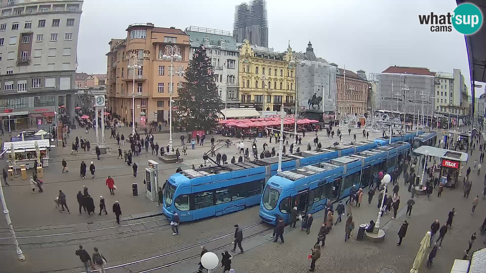Webcam Zagabria Ban Jelacic piazza | Croazia