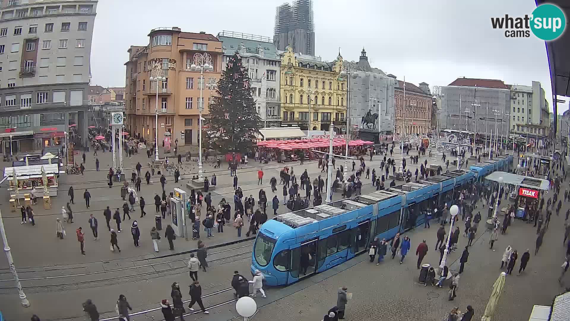 Webcam Zagabria Ban Jelacic piazza | Croazia