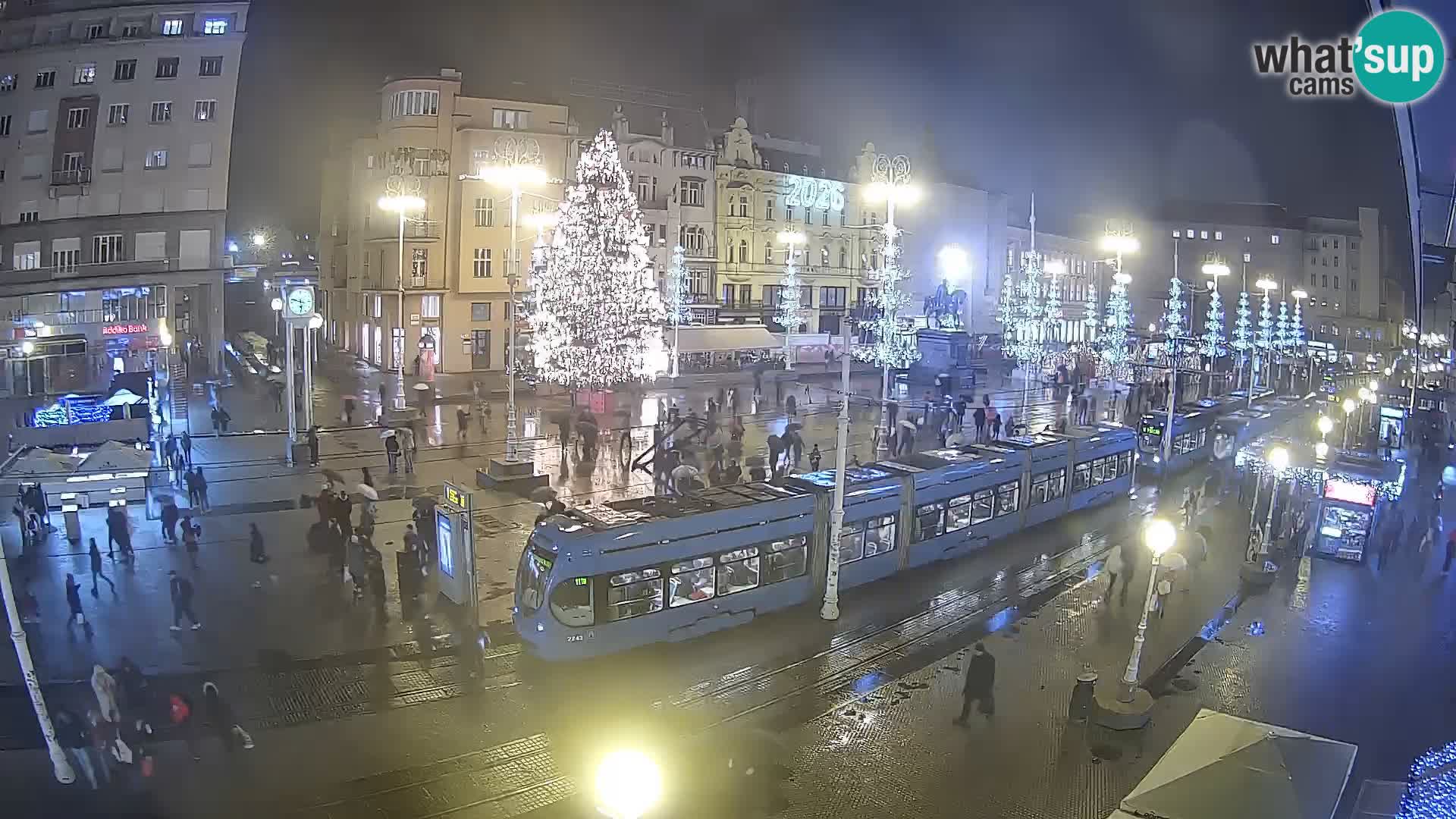 Zagreb webcam Ban Jelacica Platz | Kroatien