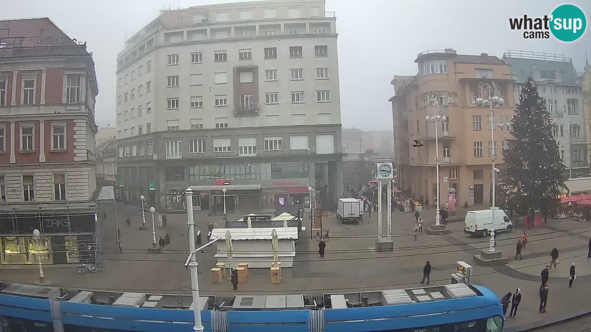 Webcam Zagreb Bana Jelačića square | Croatia