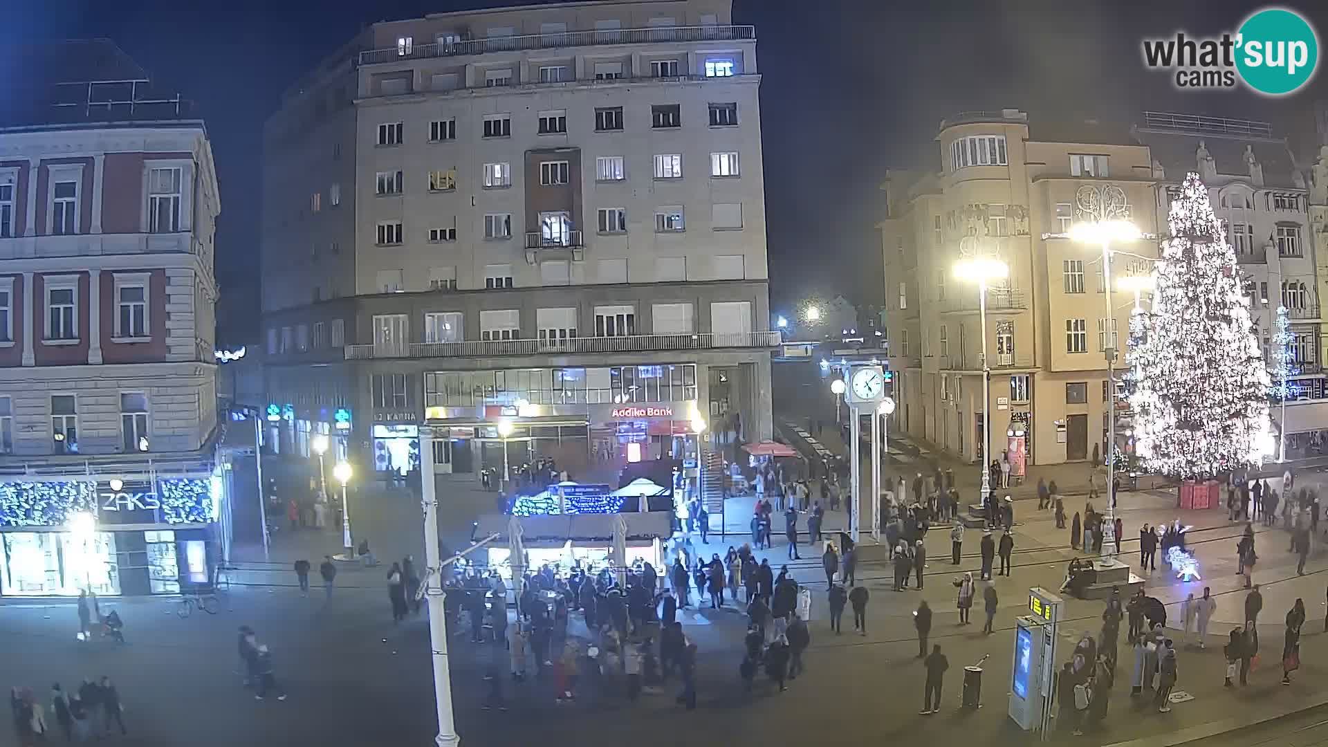 Webcam Zagreb Bana Jelačića square | Croatia