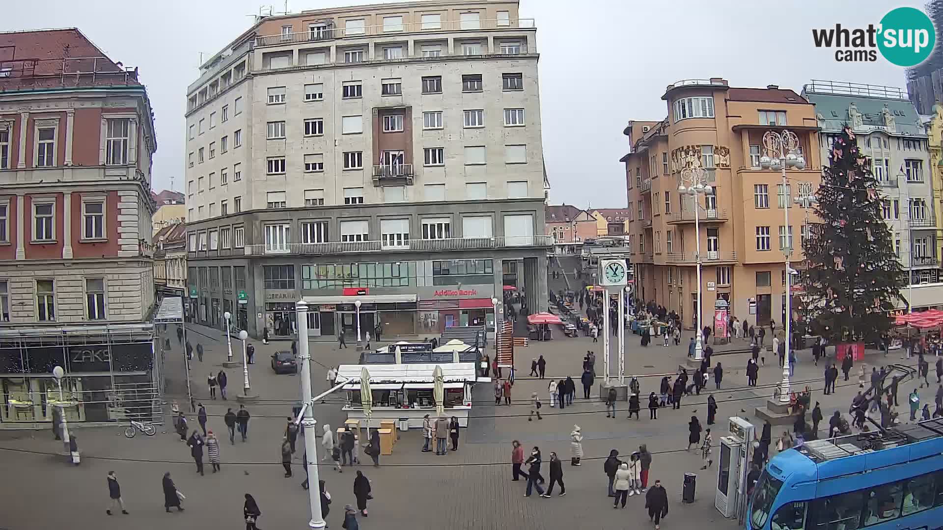Webcam Zagreb Bana Jelačića square | Croatia