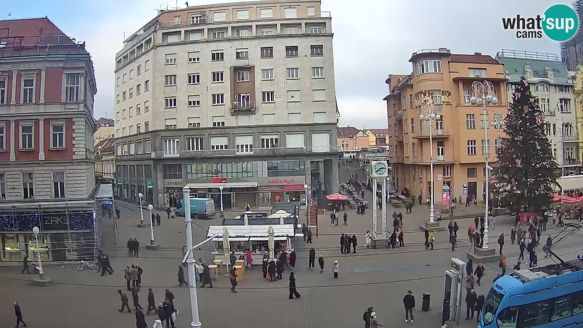 Webcam Zagreb Bana Jelačića square | Croatia