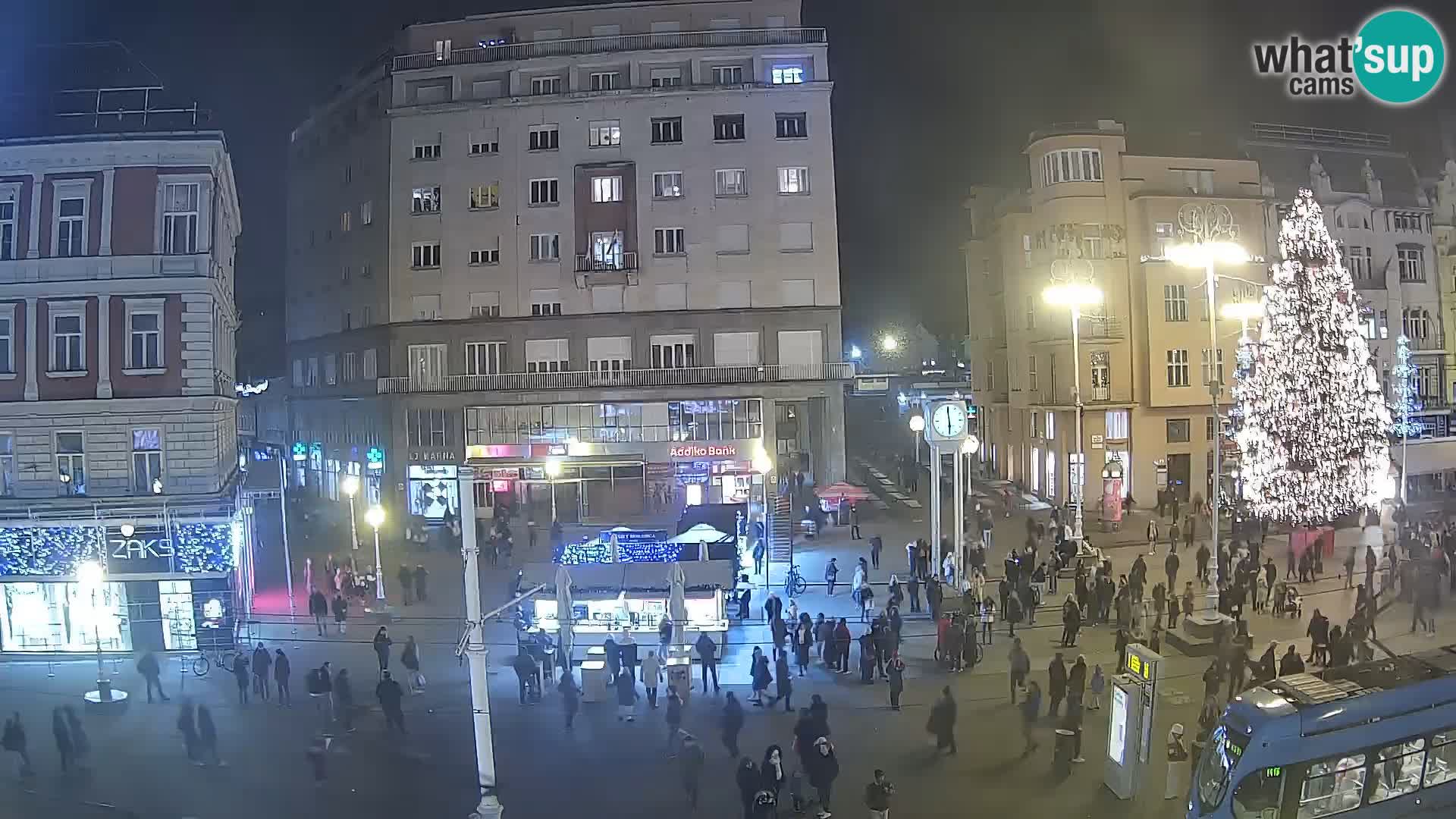 Live Cam Zagreb Ban Jelačić place | Croatie