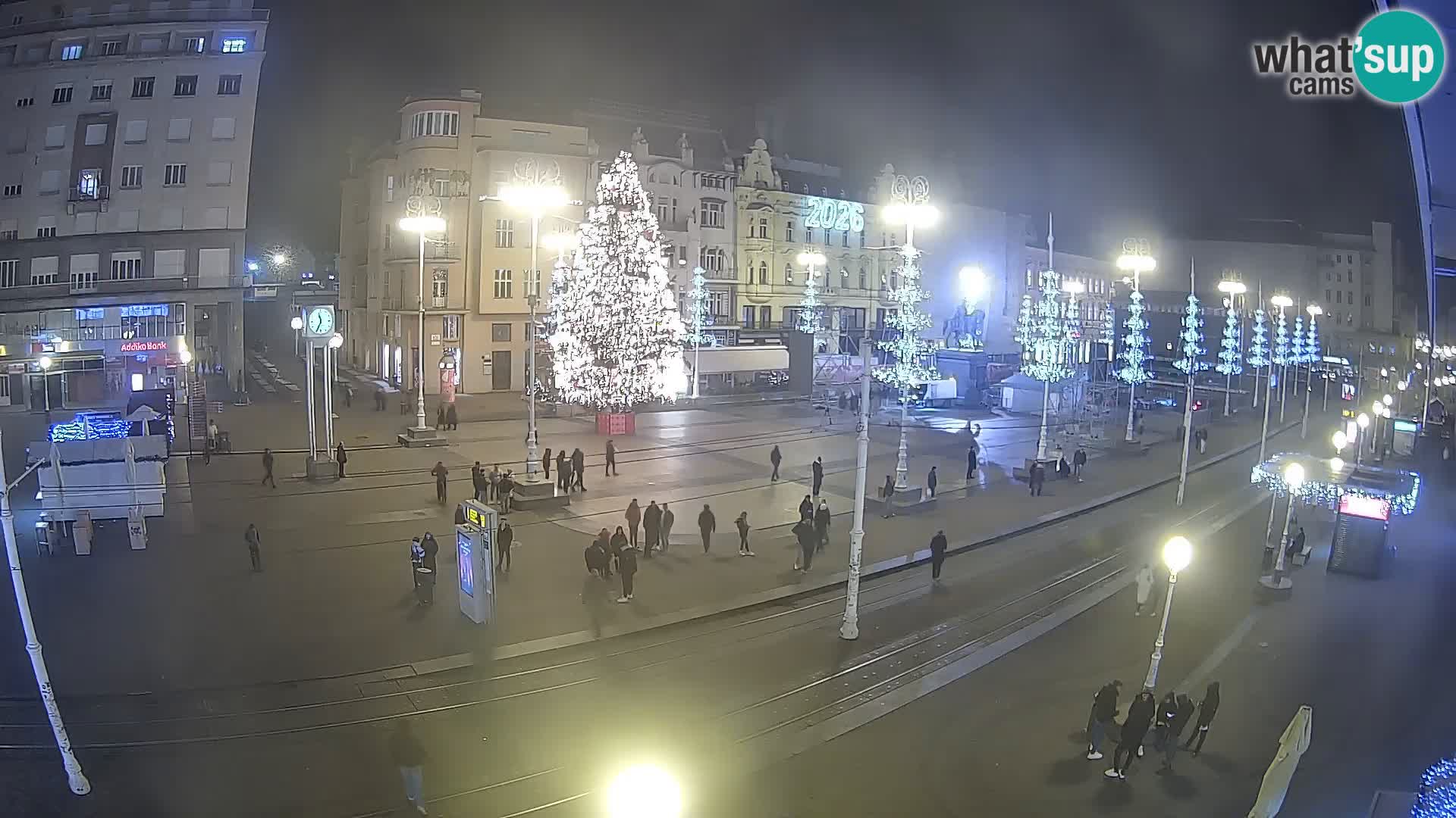 Zagreb webcam Ban Jelacica Platz | Kroatien