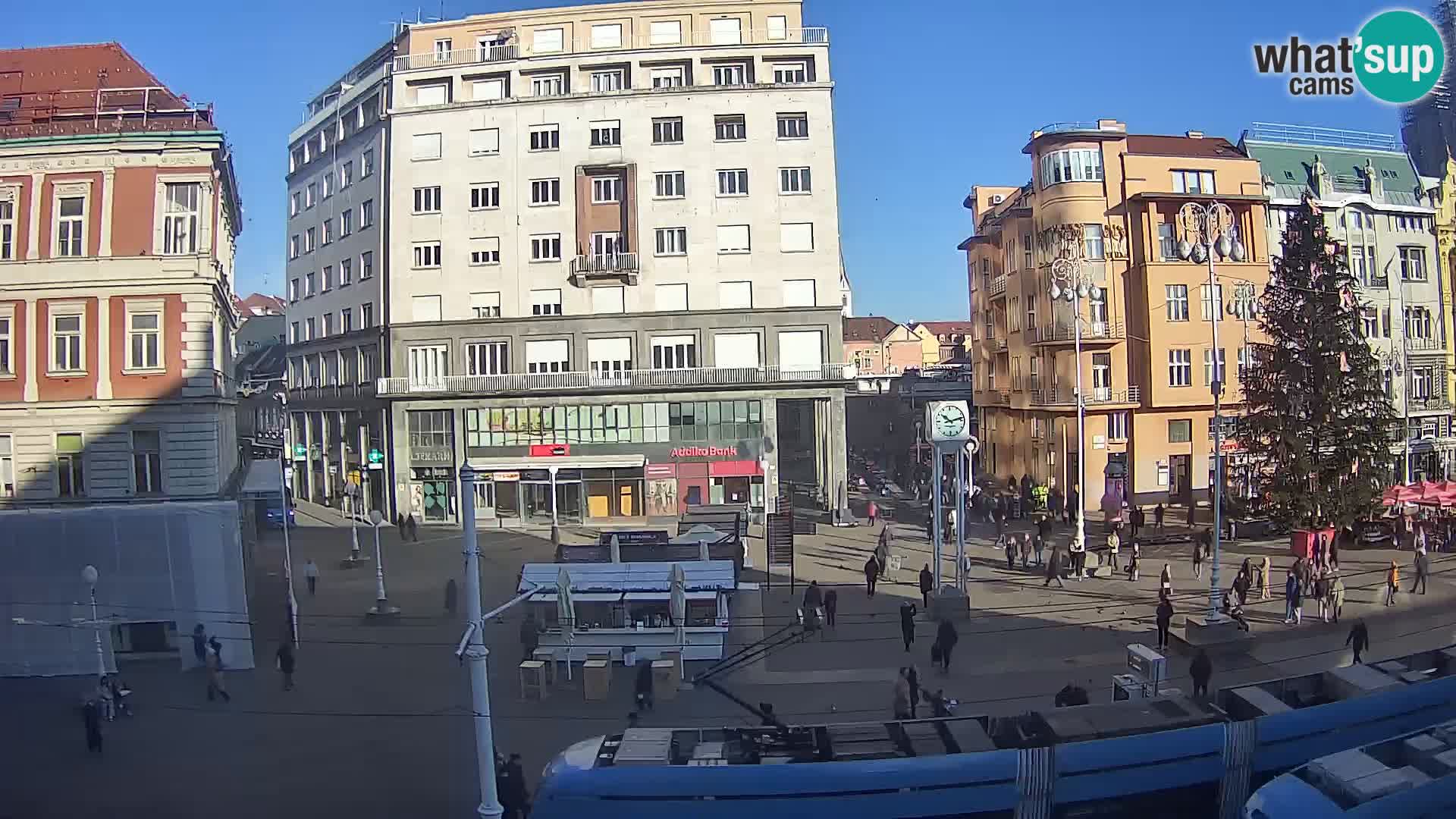 Webcam Zagreb Bana Jelačića square | Croatia