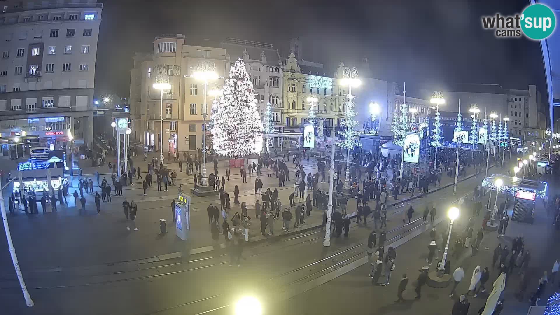 Webcam Zagreb Bana Jelačića square | Croatia
