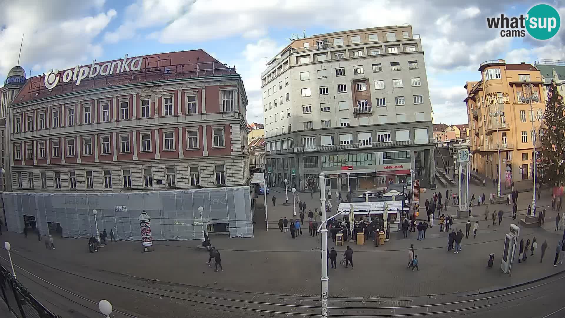 Webcam Zagreb Bana Jelačića square | Croatia