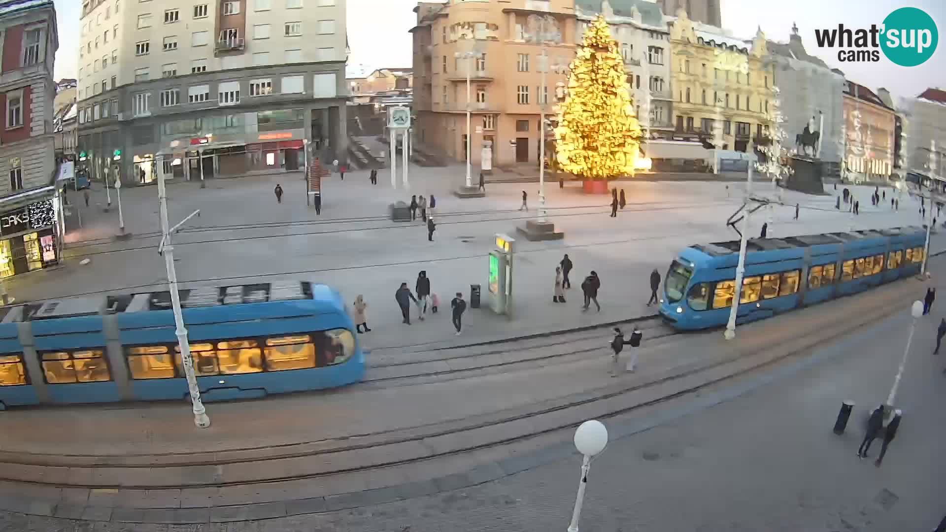 Webcam Zagreb Bana Jelačića square | Croatia
