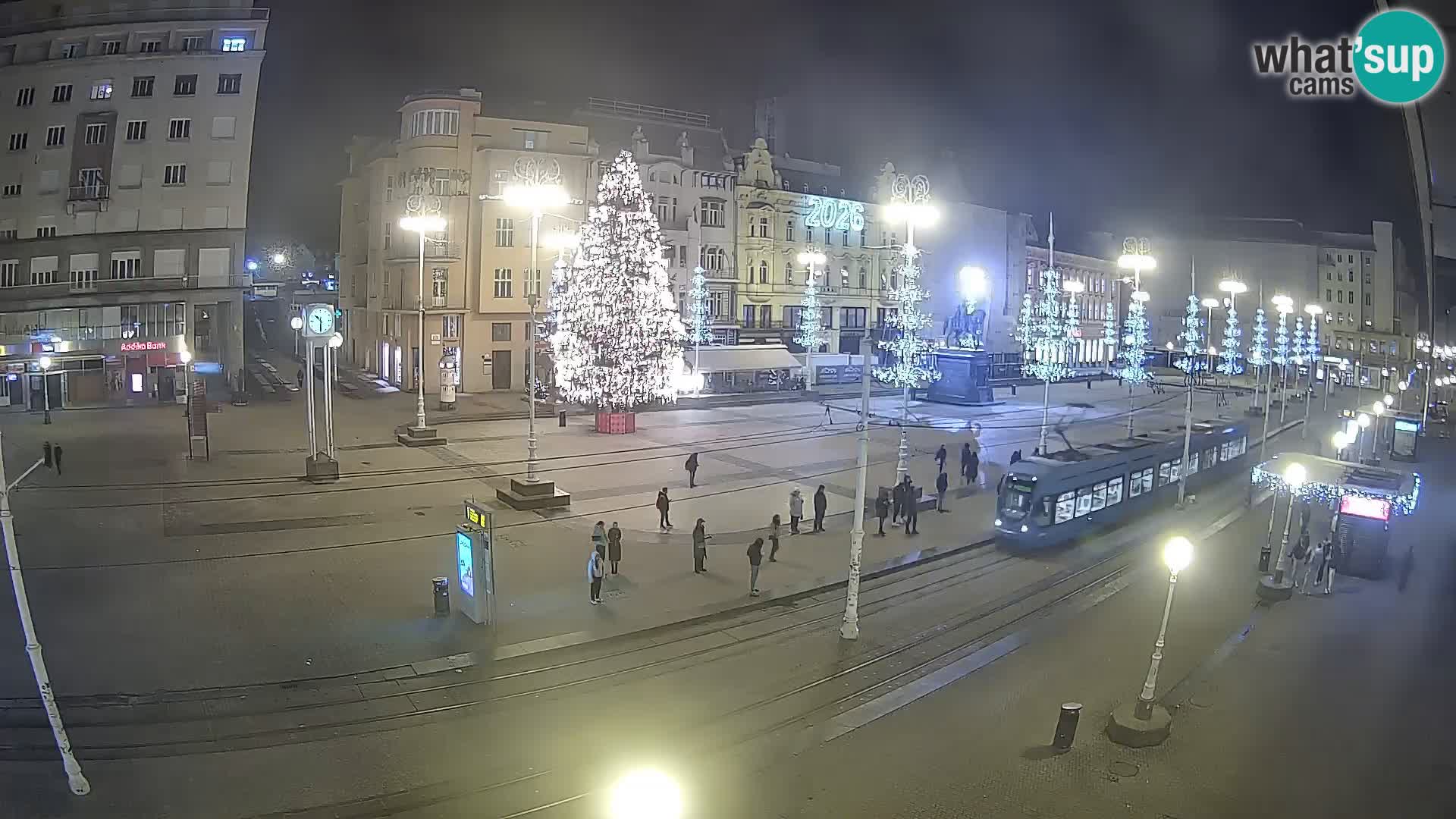 Zagreb webcam Ban Jelacica Platz | Kroatien