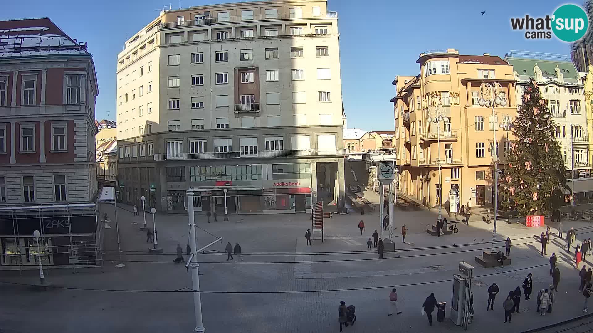 Webcam Zagreb Bana Jelačića square | Croatia