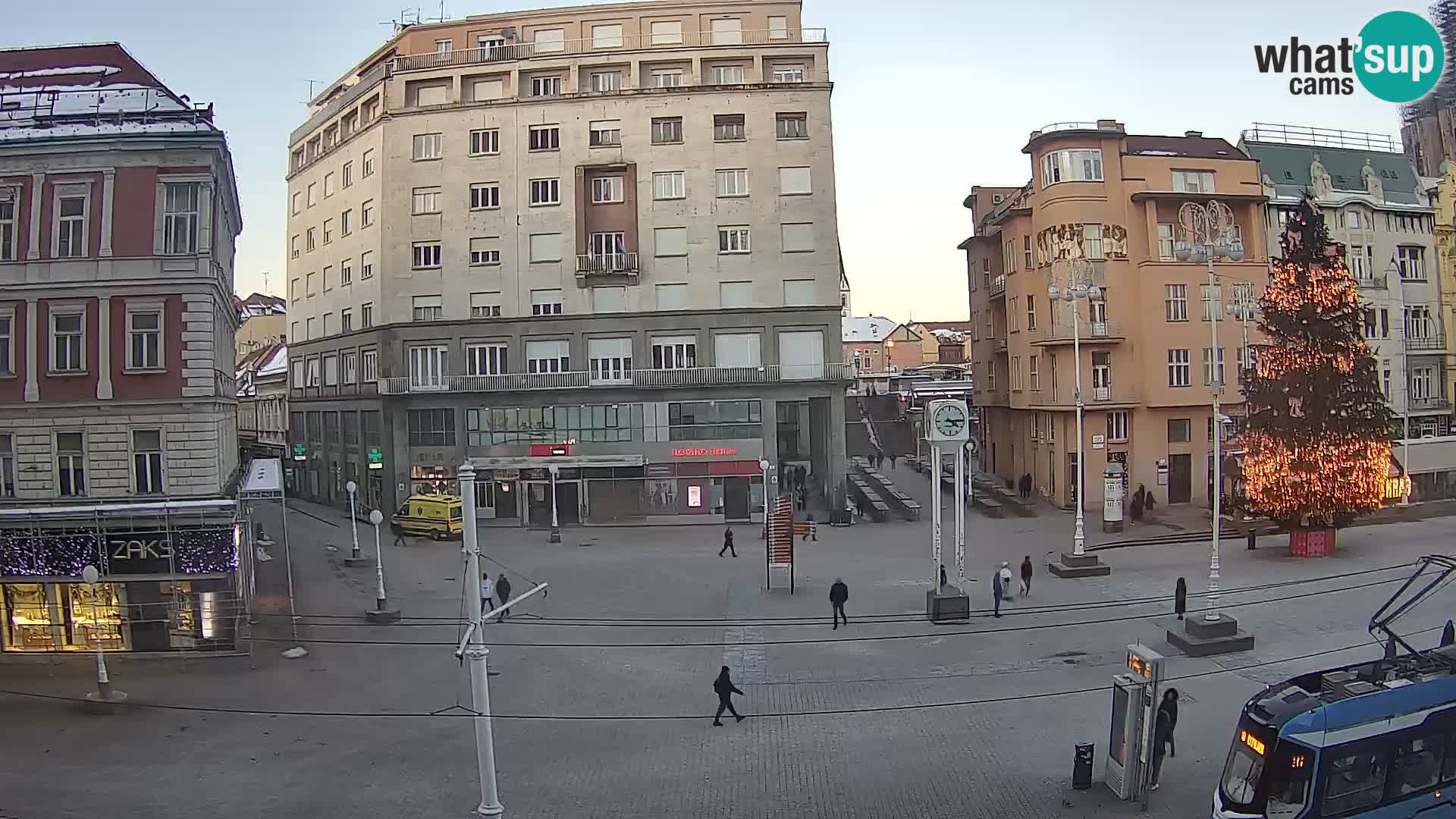 Zagreb webcam Ban Jelacica Platz | Kroatien