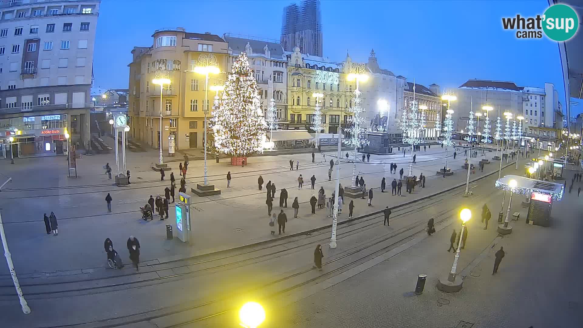 Webcam Zagabria Ban Jelacic piazza | Croazia