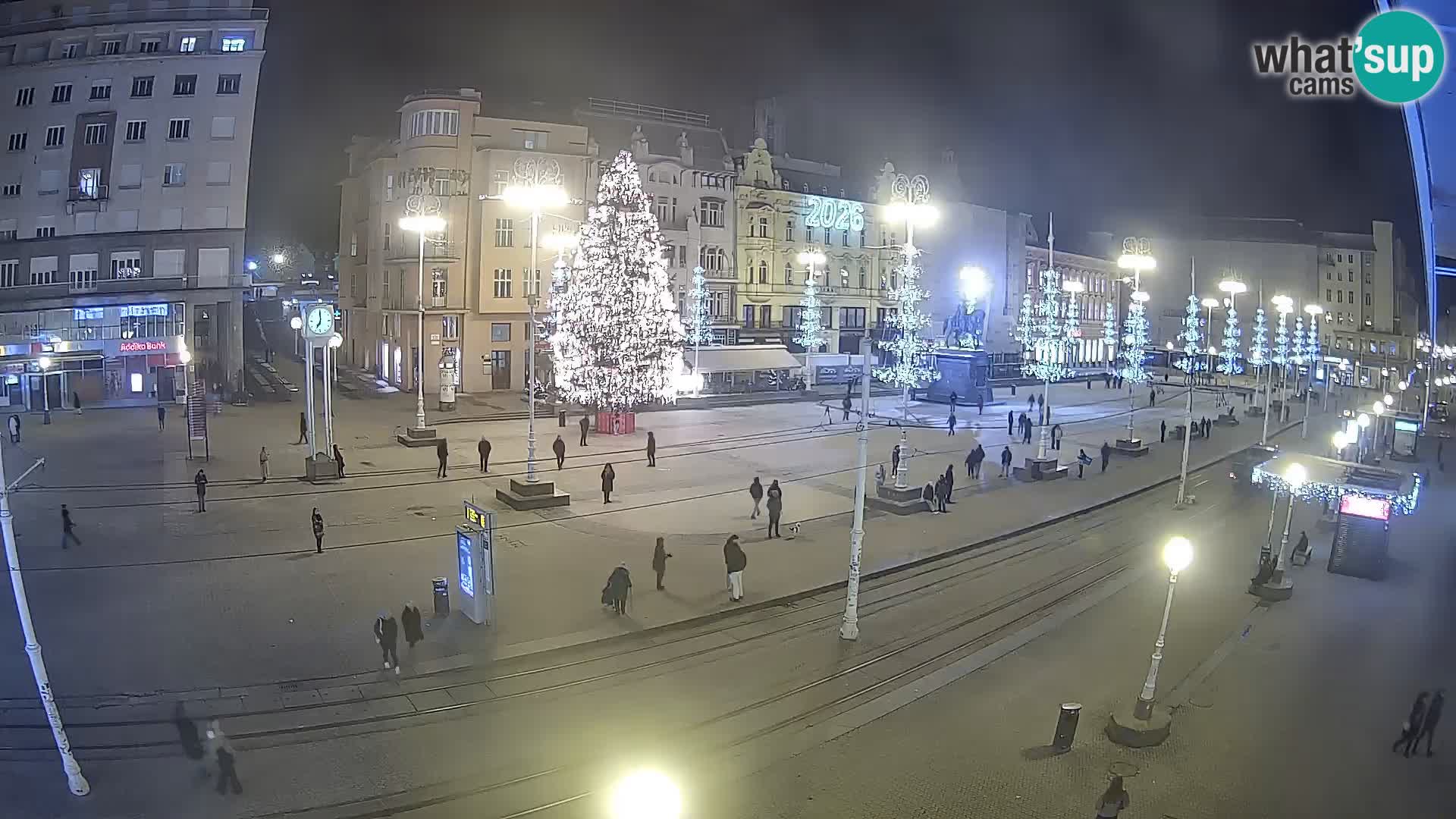 Webcam Zagreb Bana Jelačića square | Croatia