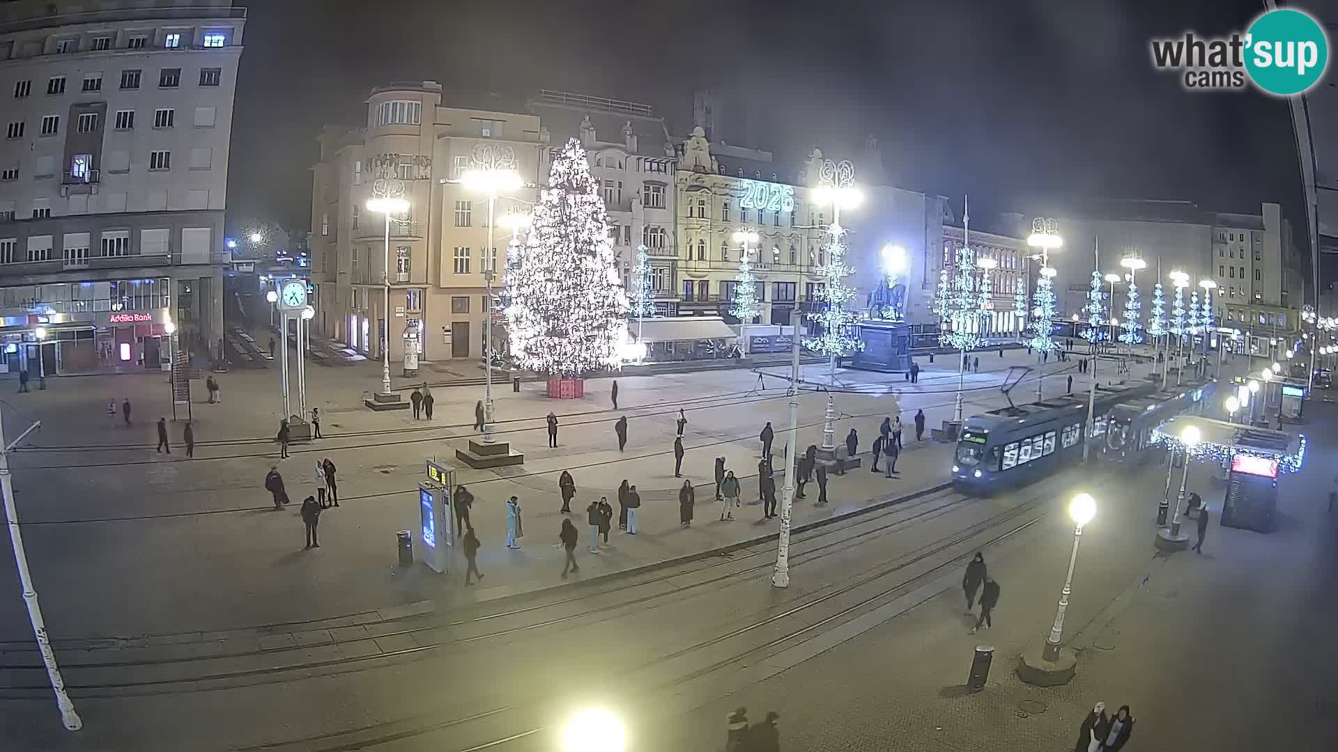 Webcam Zagreb Bana Jelačića square | Croatia