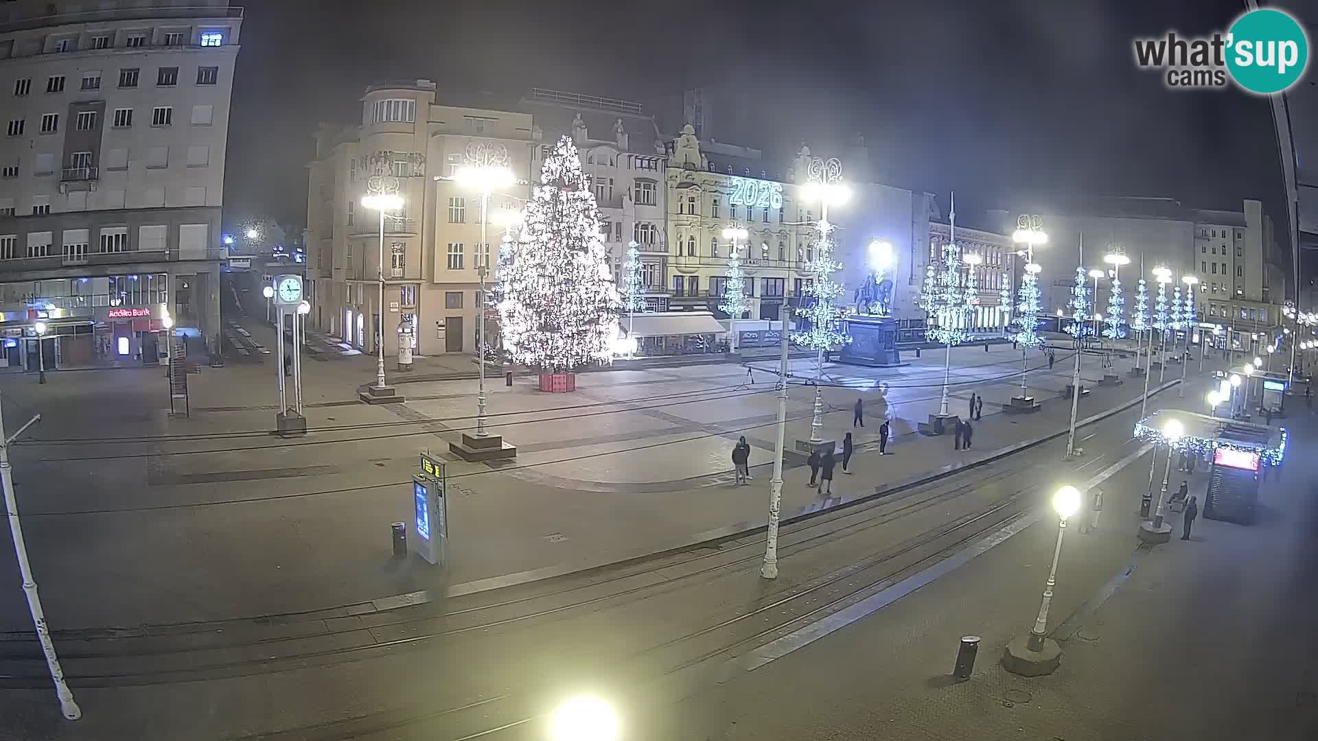 Zagreb webcam Ban Jelacica Platz | Kroatien