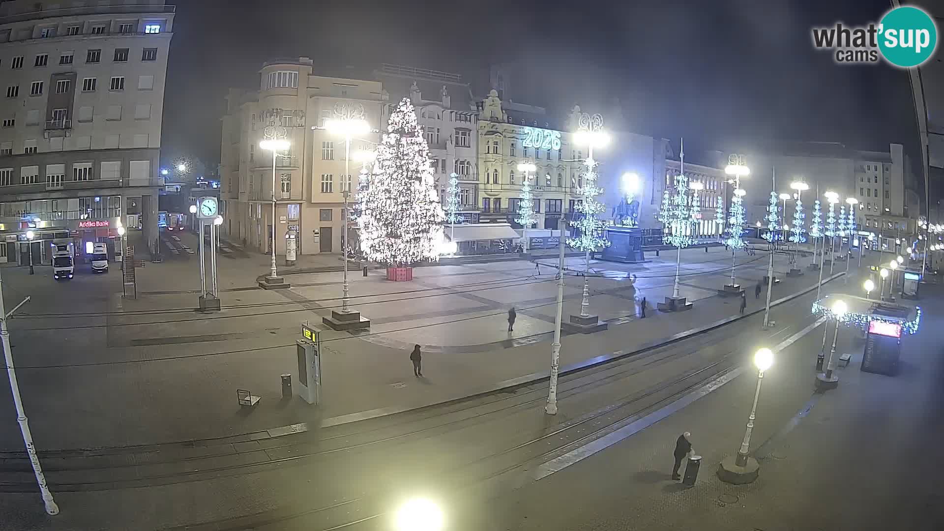 Webcam Zagreb Bana Jelačića square | Croatia