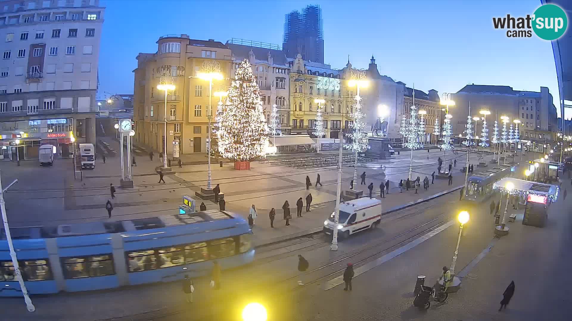 Live Cam Zagreb Ban Jelačić place | Croatie