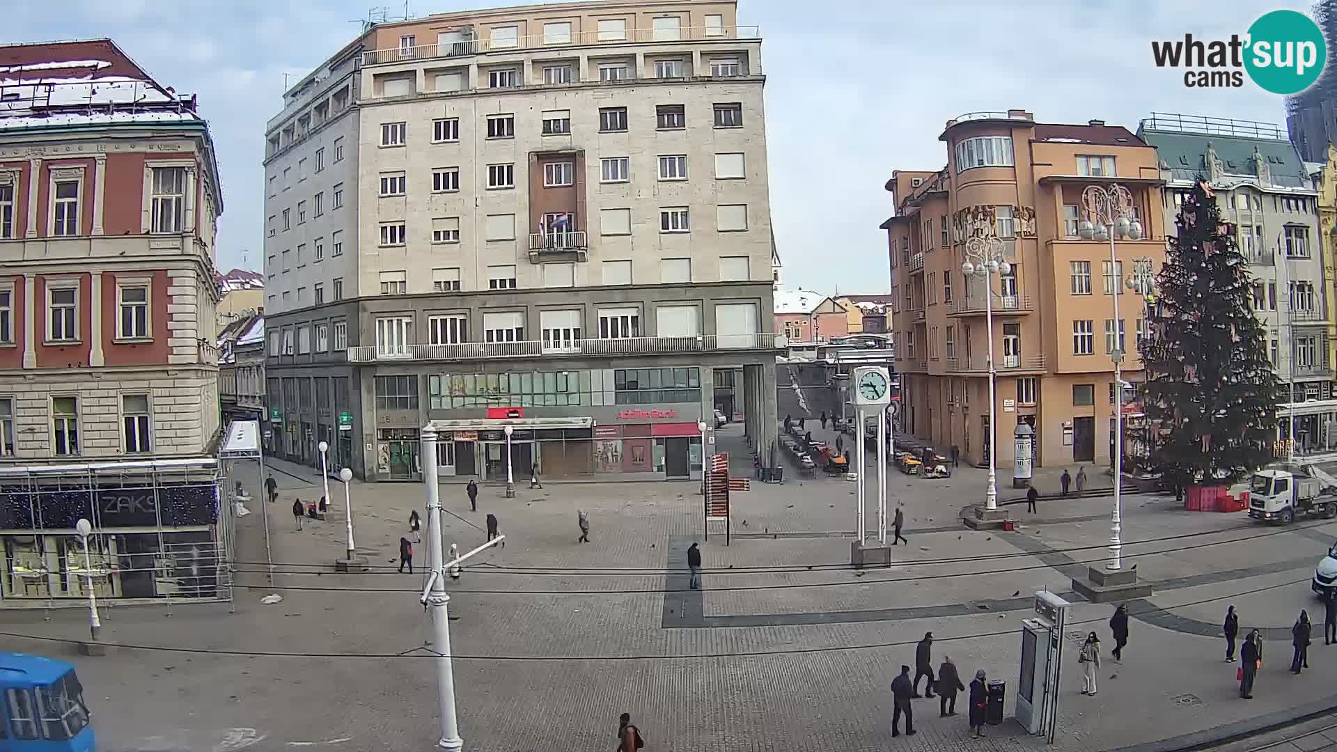 Zagreb webcam Ban Jelacica Platz | Kroatien