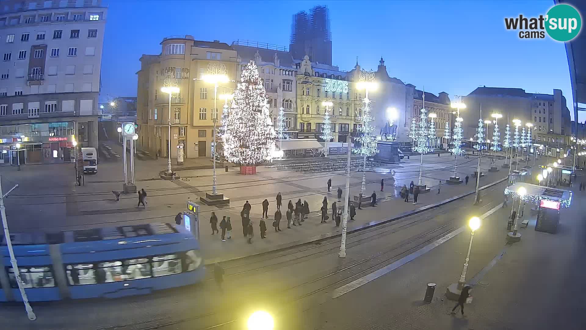 Webcam Zagreb Bana Jelačića square | Croatia