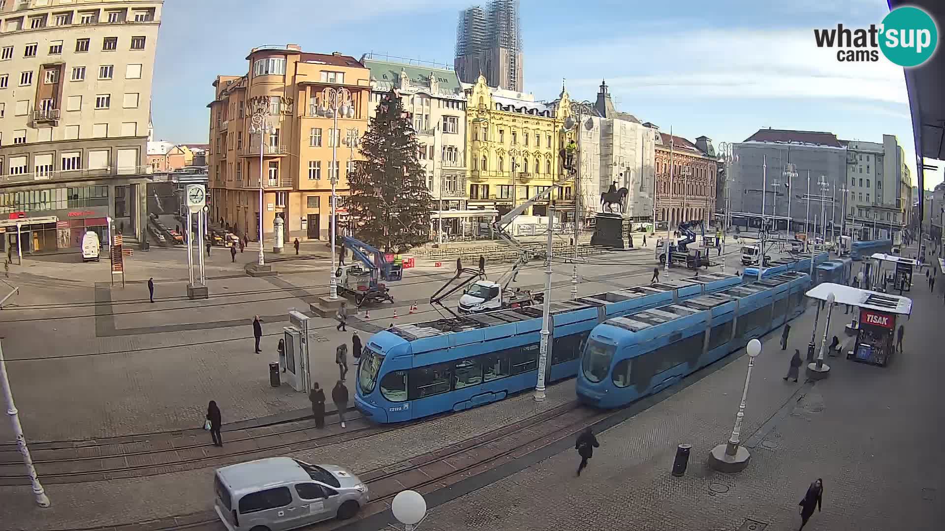 Live Cam Zagreb Ban Jelačić place | Croatie