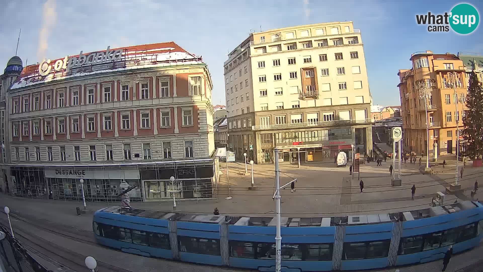 Zagreb webcam Ban Jelacica Platz | Kroatien
