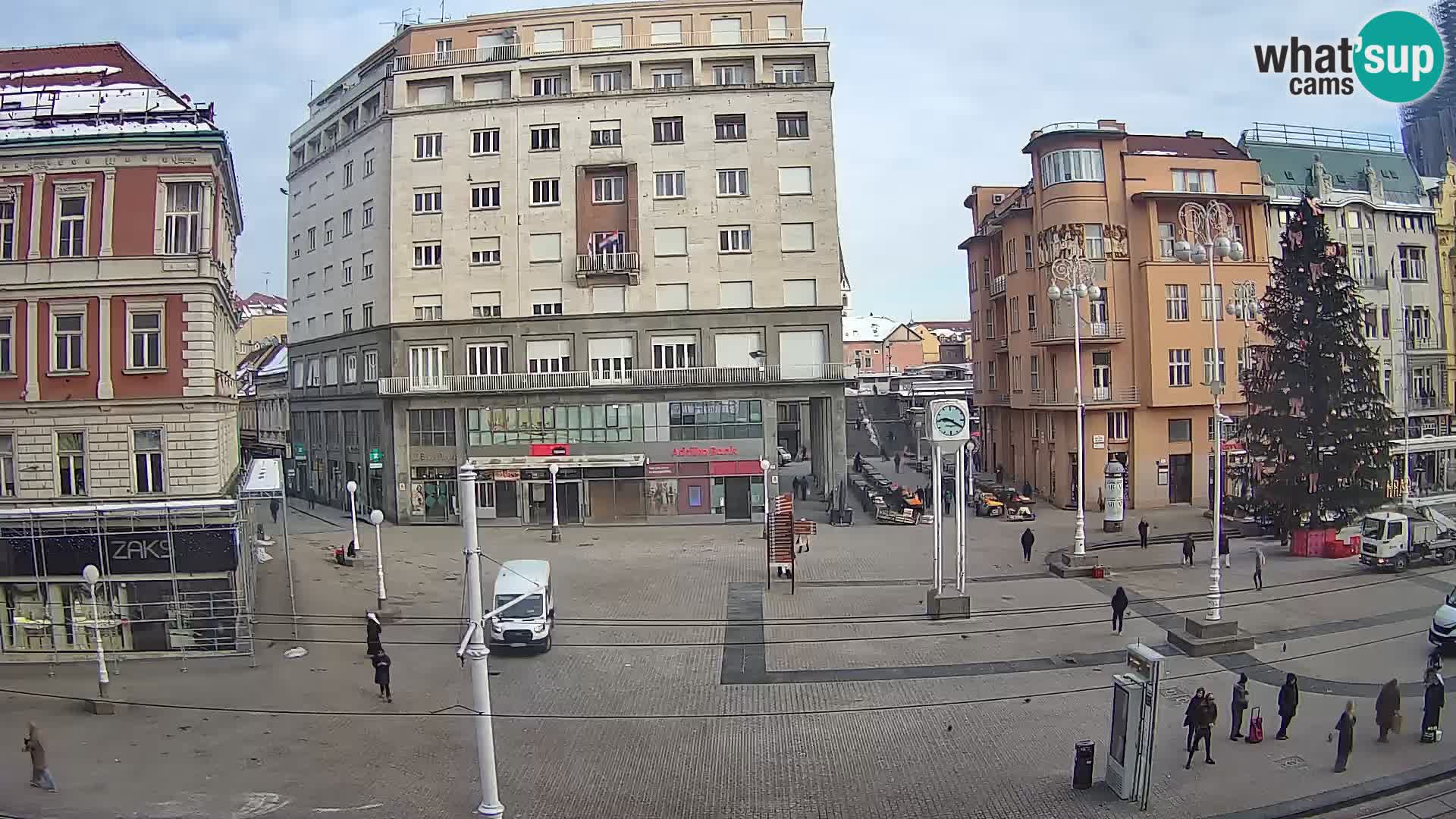 Live Cam Zagreb Ban Jelačić place | Croatie