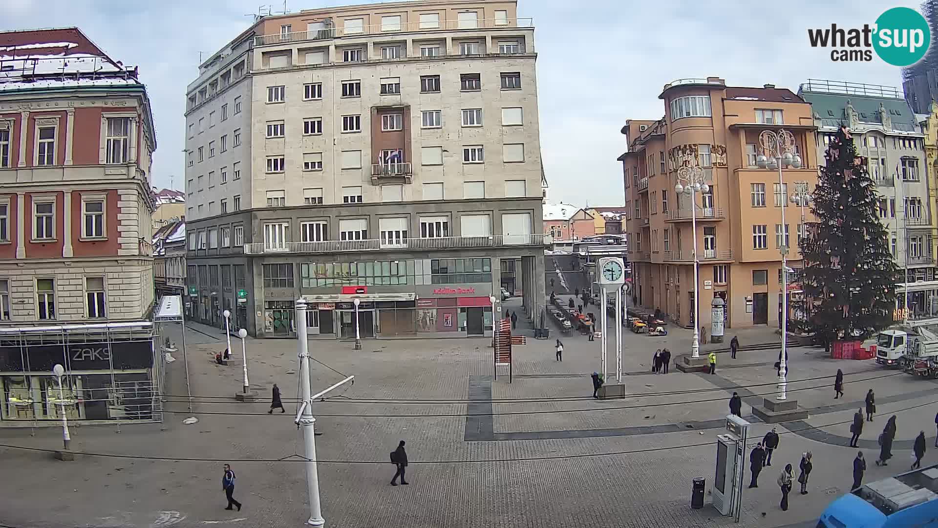 Live Cam Zagreb Ban Jelačić place | Croatie