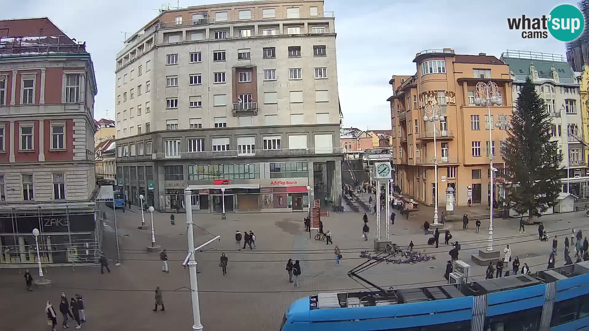 Zagreb webcam Ban Jelacica Platz | Kroatien