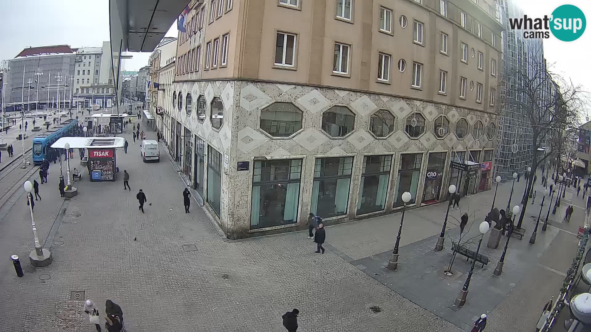 Zagreb webcam Ban Jelacica Platz | Kroatien