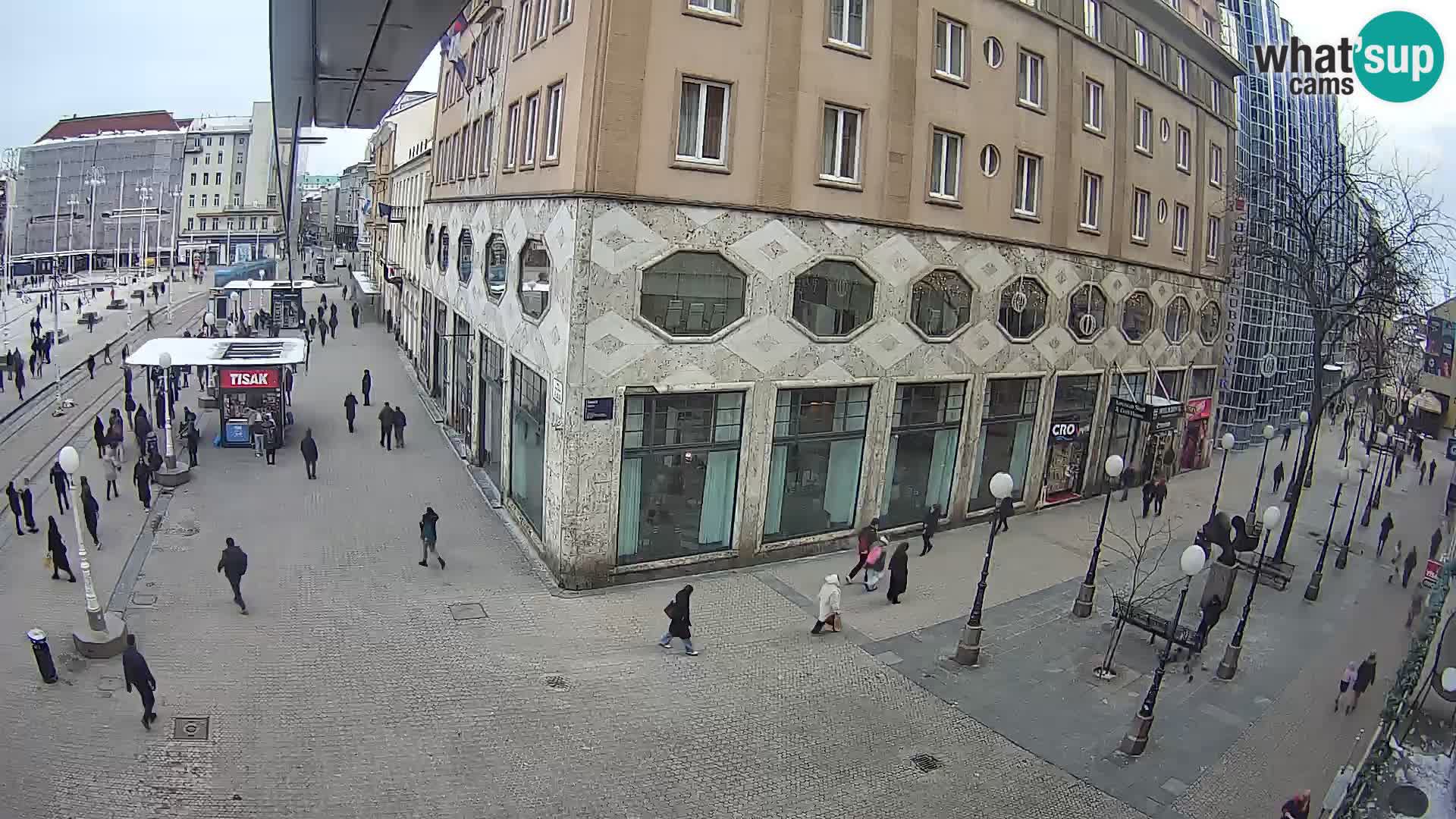 Zagreb webcam Ban Jelacica Platz | Kroatien