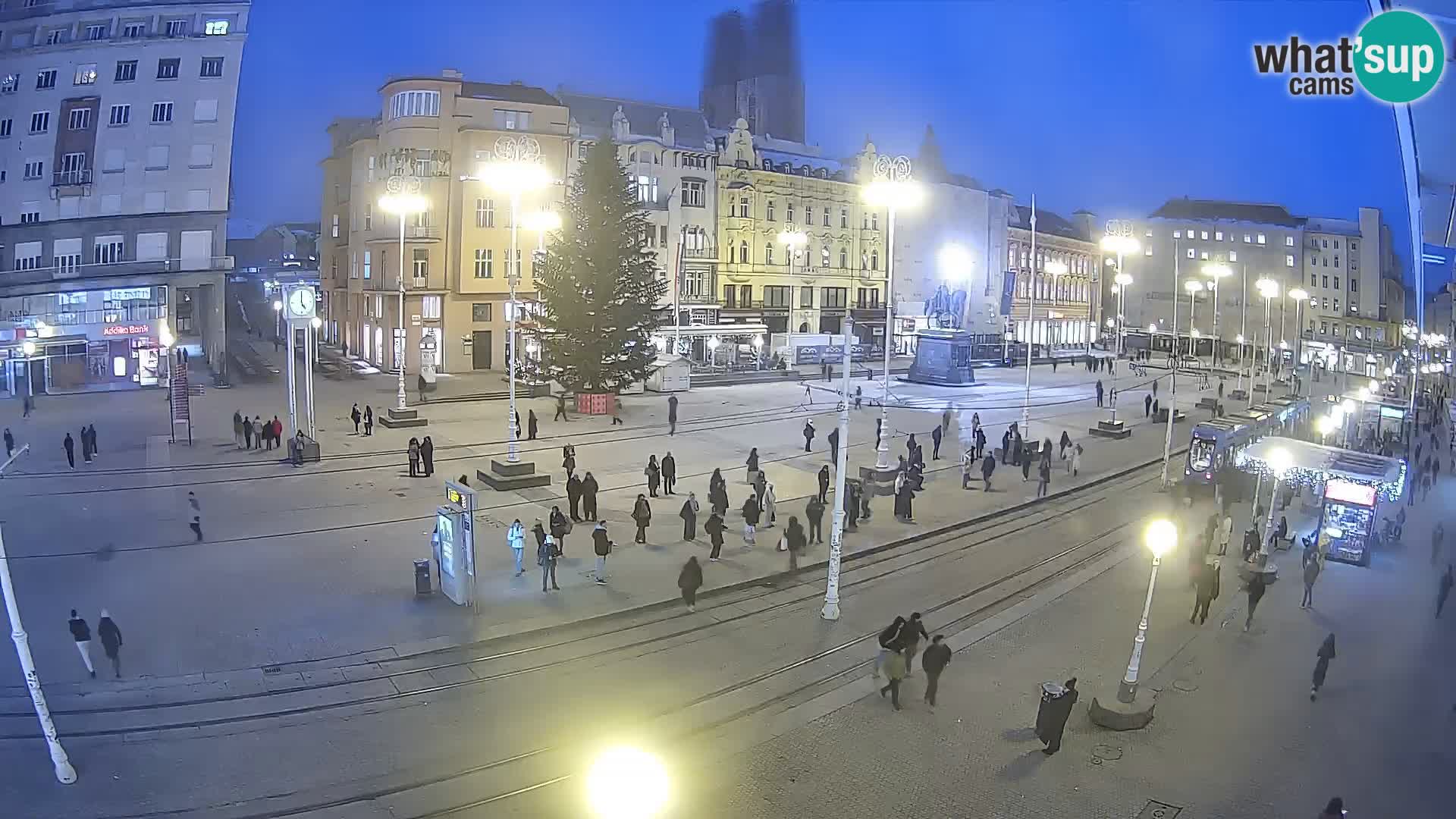 Webcam Zagreb Bana Jelačića square | Croatia
