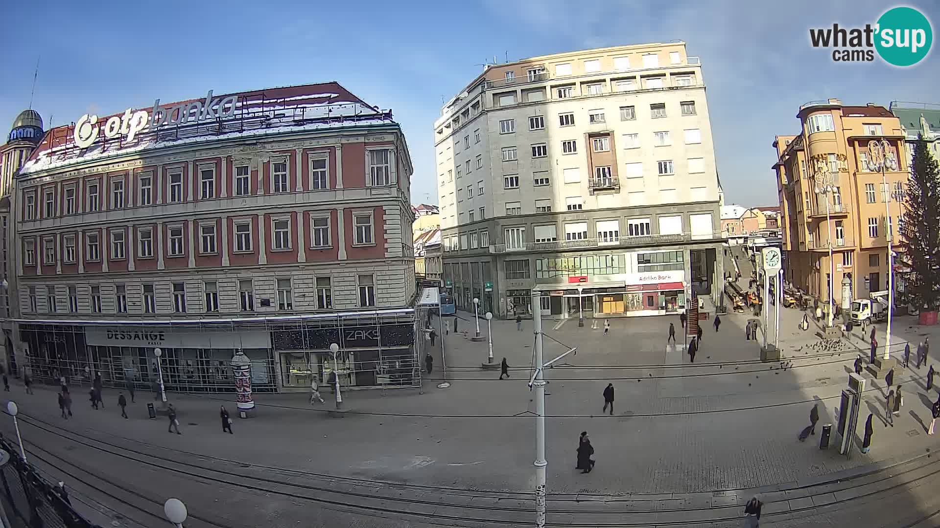 Live Cam Zagreb Ban Jelačić place | Croatie
