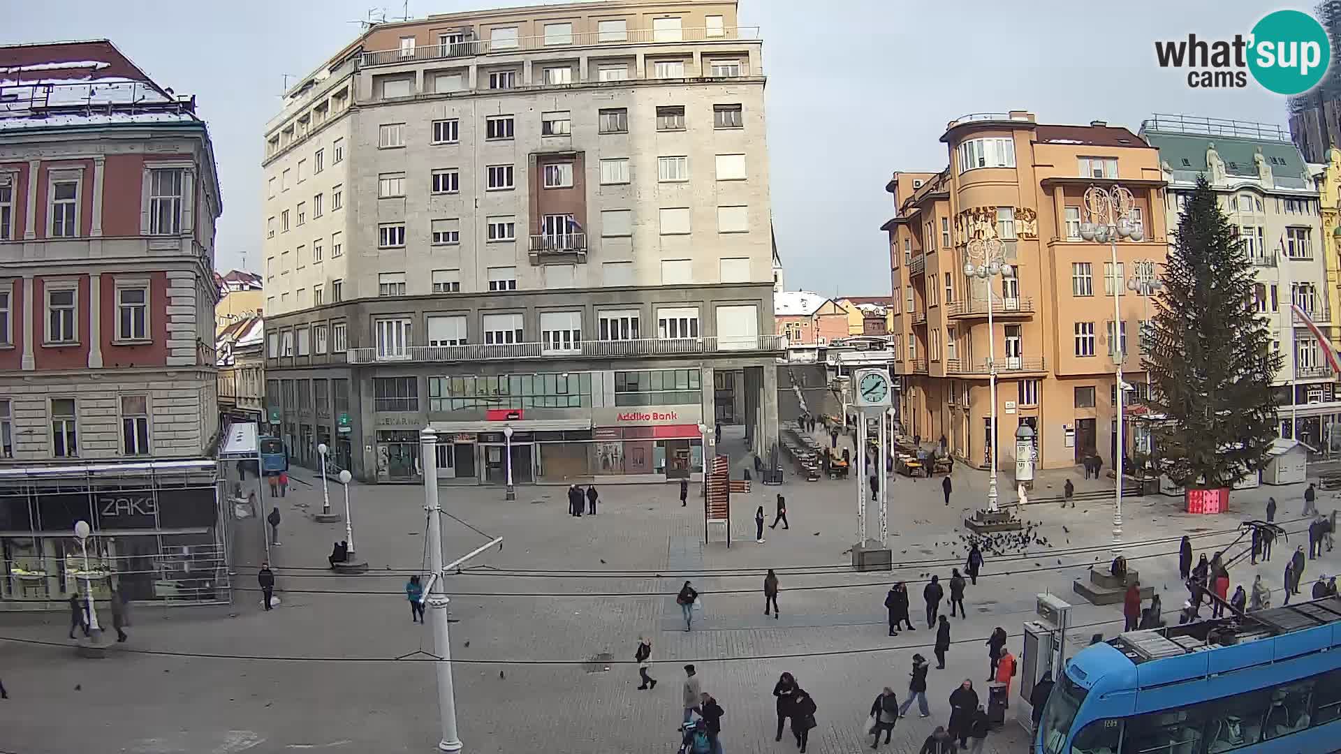 Zagreb webcam Ban Jelacica Platz | Kroatien