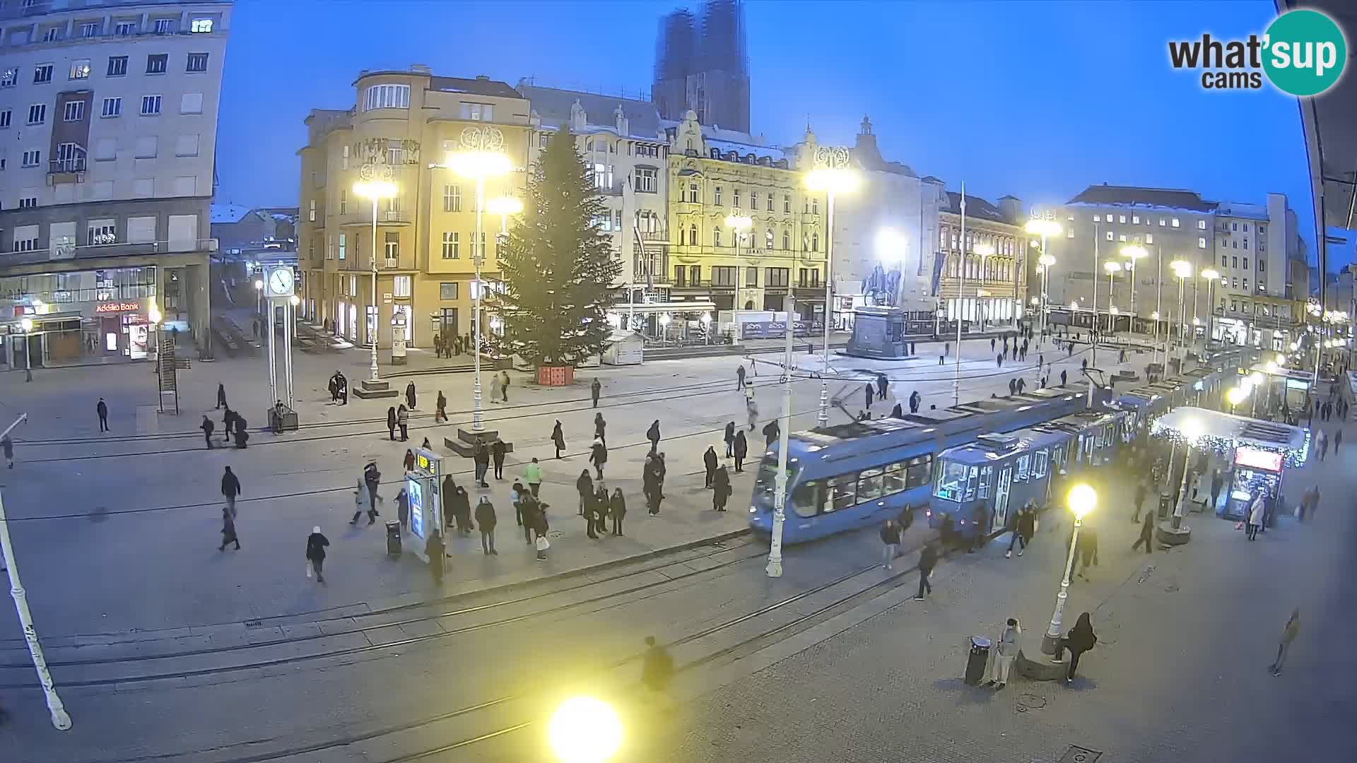 Live Cam Zagreb Ban Jelačić place | Croatie