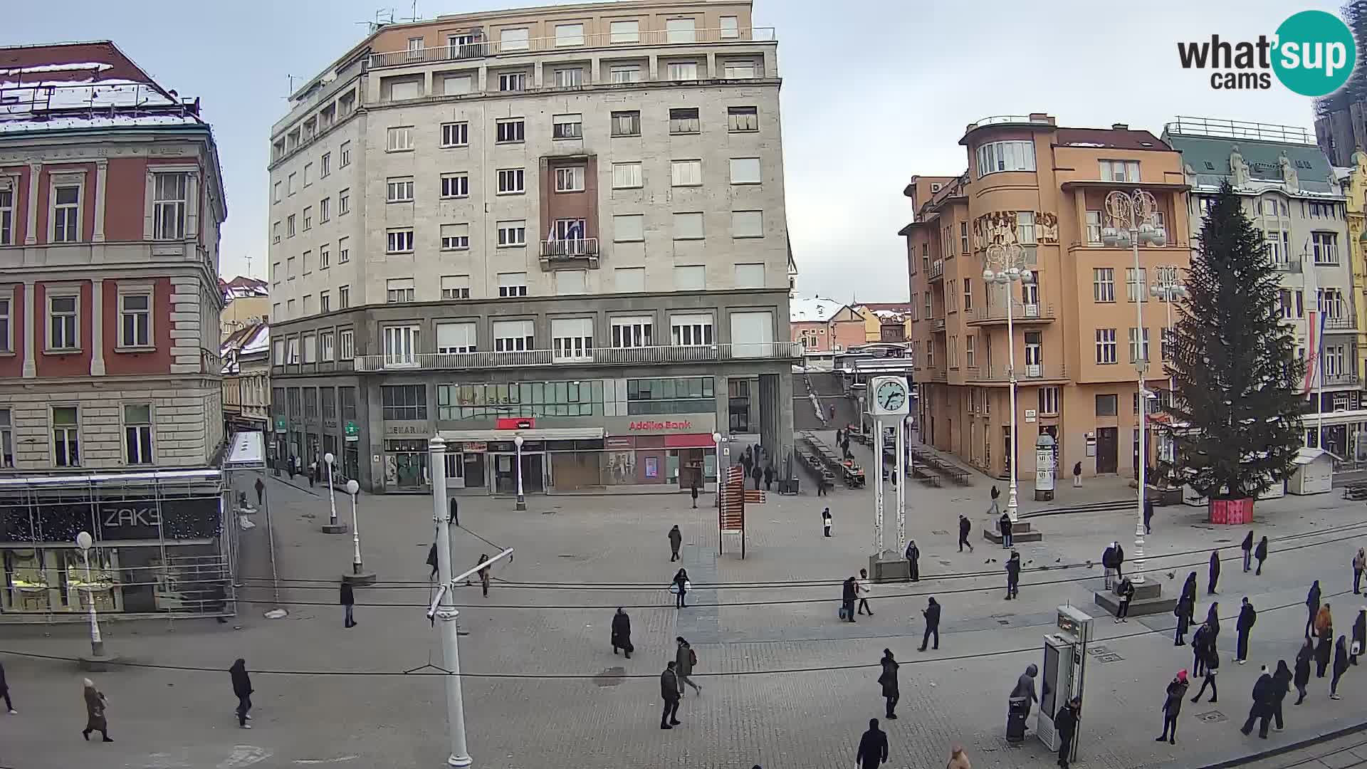 Webcam Zagreb Bana Jelačića square | Croatia